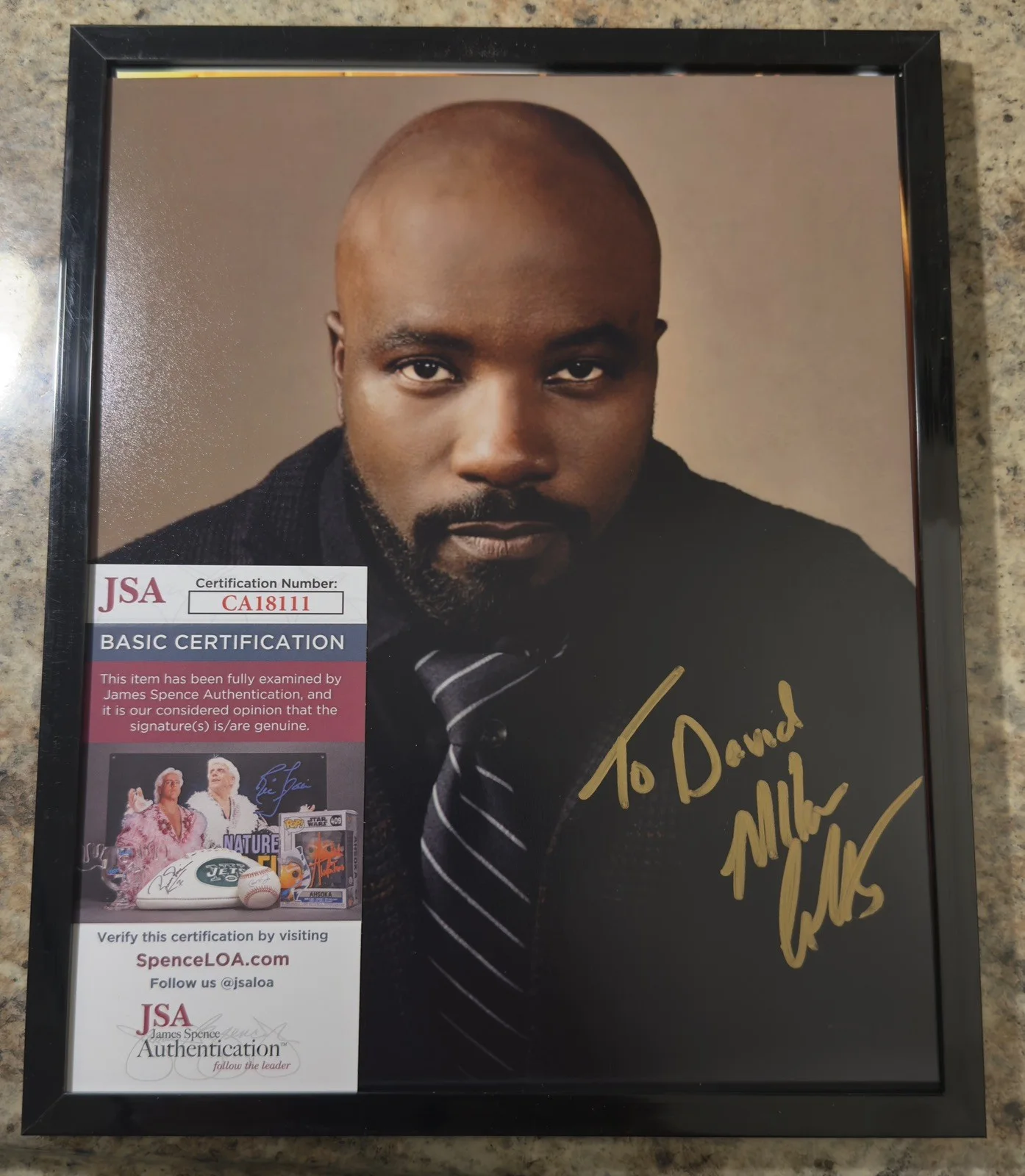 Mike Coulter Signed To David Celebrity Autograph 8x10 Evil Luke Cage Defenders, изображение 2