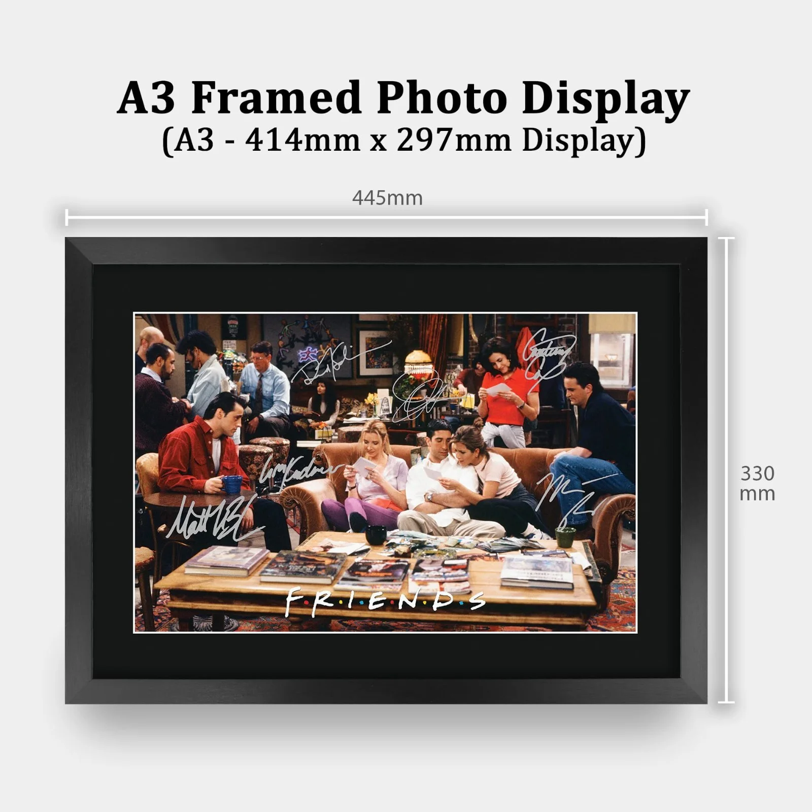 Framed 16x12 Friends TV Show Autographed Picture - Perfect Gift for Fans!, изображение 3
