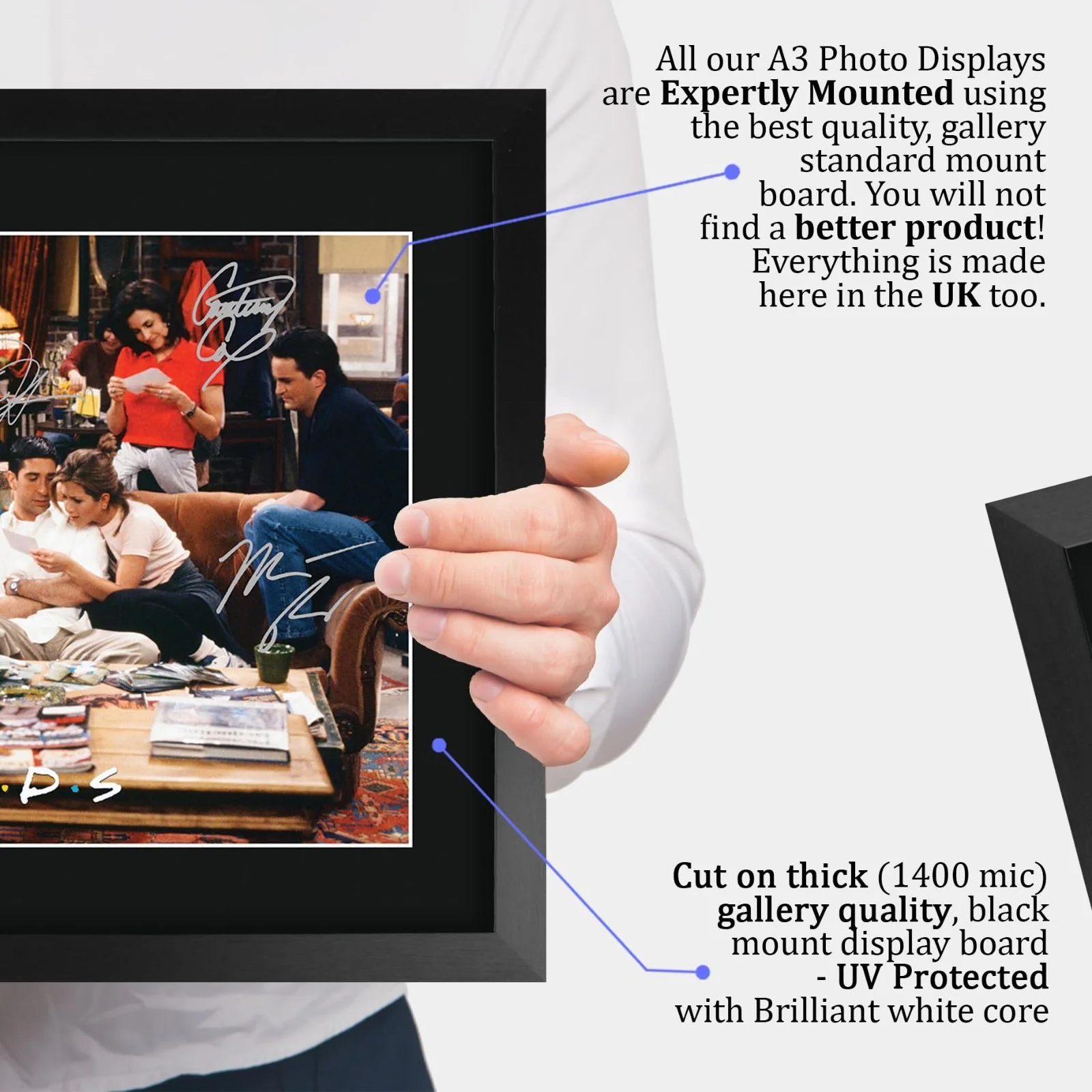 Framed 16x12 Friends TV Show Autographed Picture - Perfect Gift for Fans!, изображение 4
