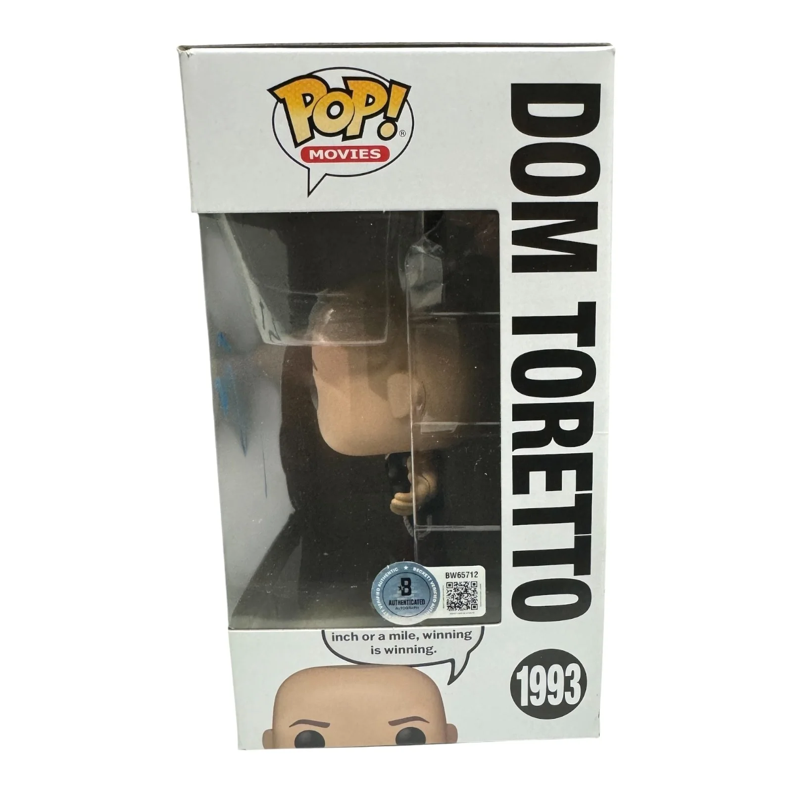 Vin Diesel — Vin Diesel Signed Autograph Fast & Furious Funko Pop 1993 BAS Beckett Dom, image 2