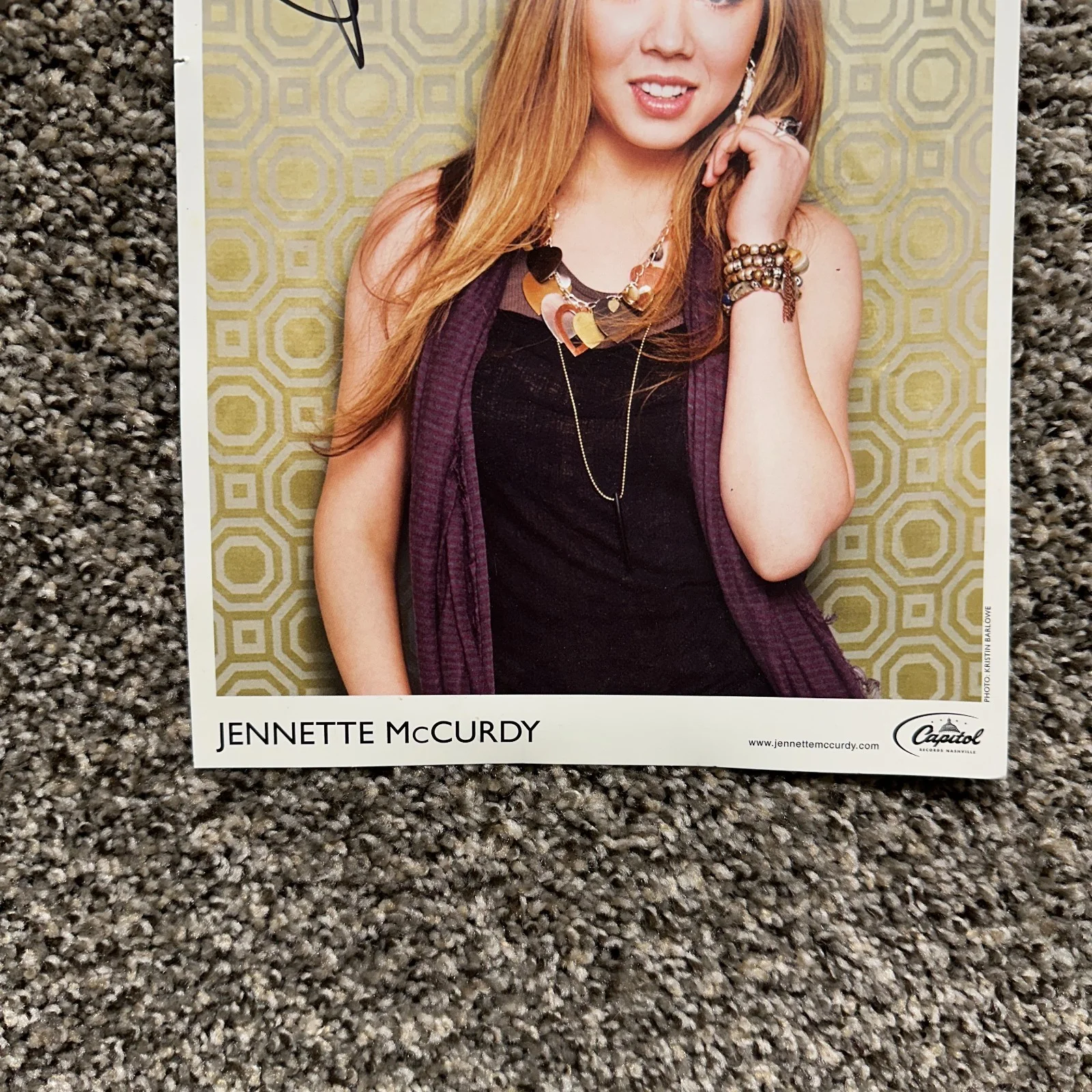 Jennette McCurdy — Jennette McCurdy Signed Photograph 8x10 iCarly Nickelodeon Capital Records, изображение 2