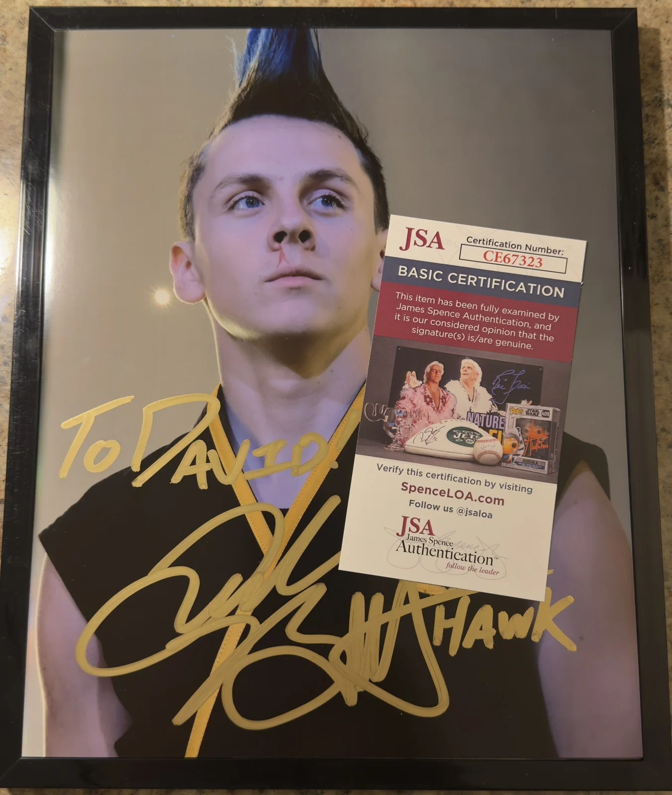 Jacob Bertrand Signed To David Celebrity Autograph 8x10 Cobra Kai Karate Kid, image 2