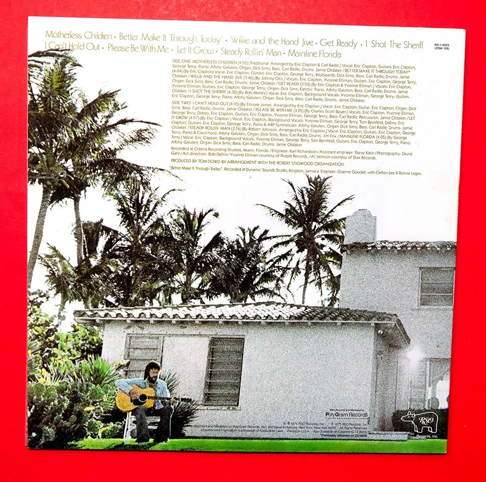 ERIC CLAPTON Signed ALBUM - IN PERSON - 461 Ocean Boulevard, image 3