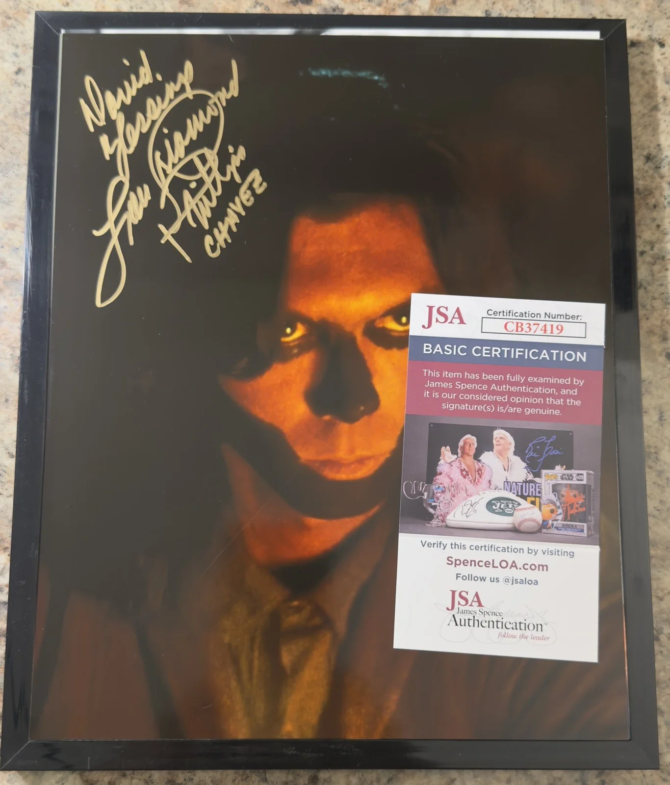 Lou Diamond Philips Signed To David Celebrity Autograph 8x10 Young Guns, изображение 2