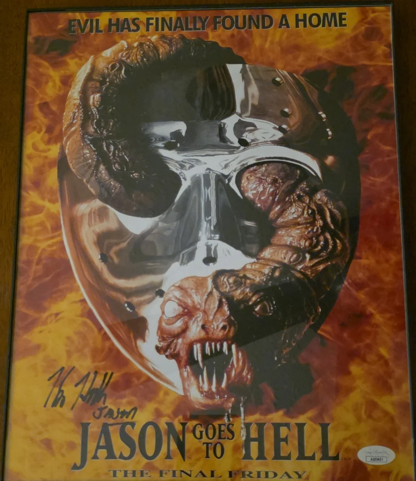 Kane Hodder — Kane Hodder Signed Jason Goes to Hell: The Final Friday Poster 24x36 JSA