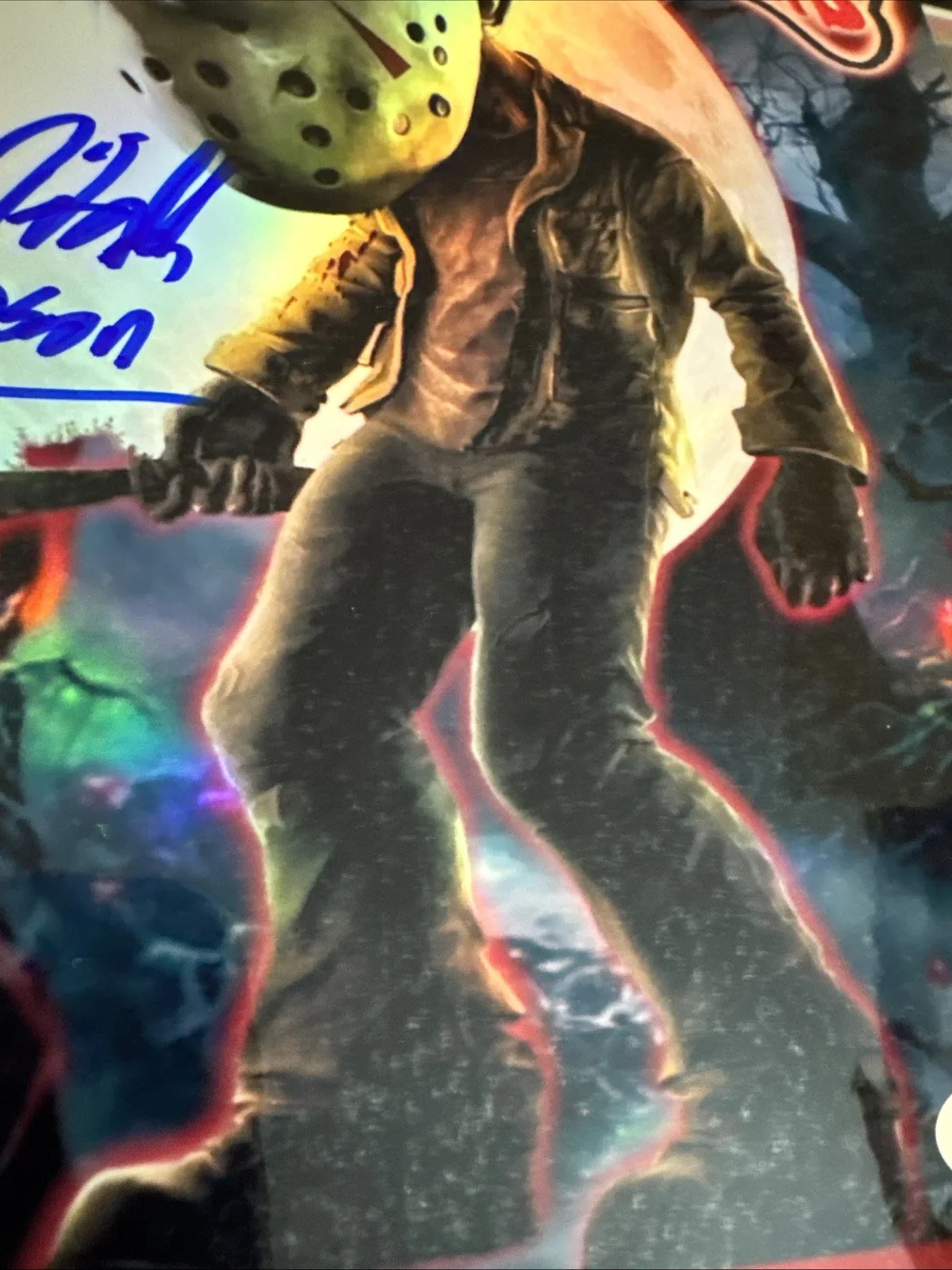 Kane Hodder — GPK Kane Hodder signed 8.5x11 Sticker Friday the 13th Jason “Scary Voorhees” JSA, изображение 3