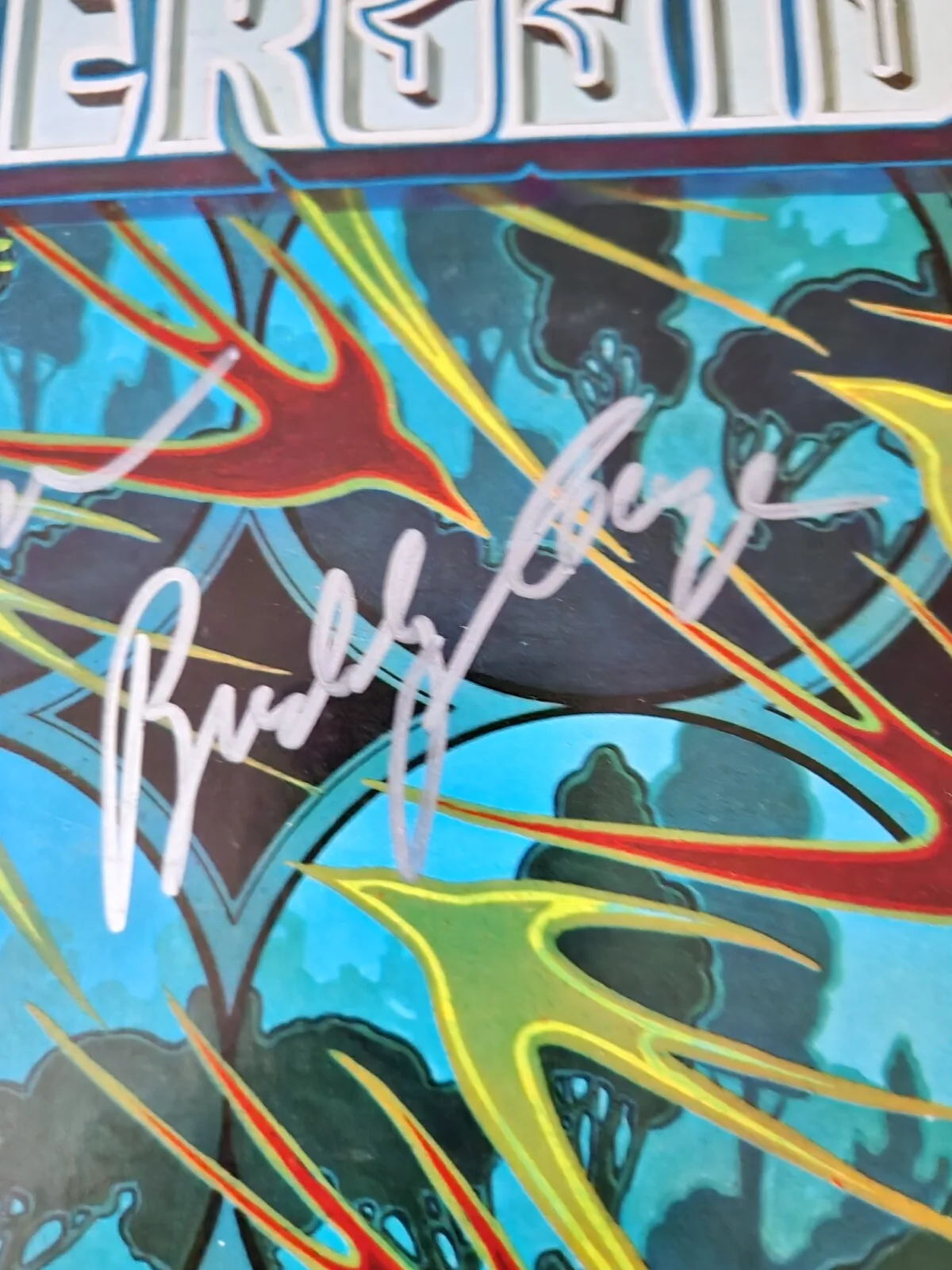New Riders Of The Purple Sage Autographed Vinyl Album Powerglide. David & Budd, изображение 3