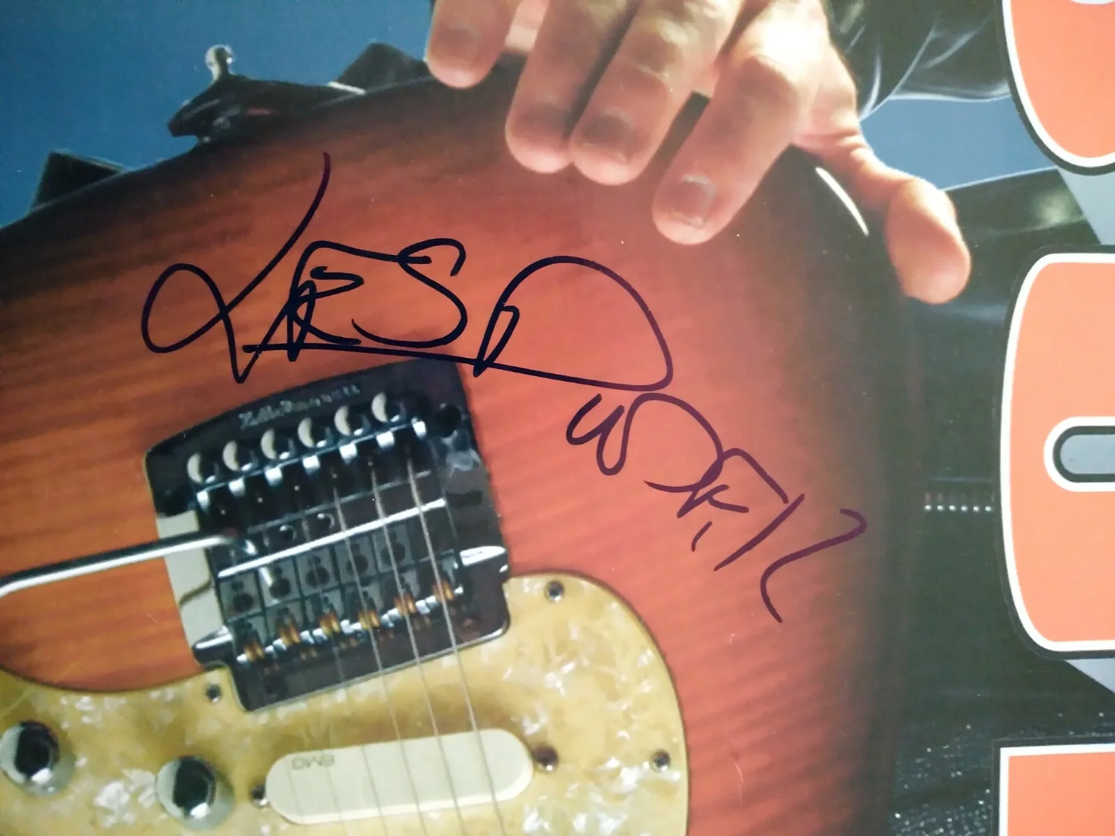 Les Dudek Autographed Promo Poster Allman Brothers Boz Scaggs, image 2