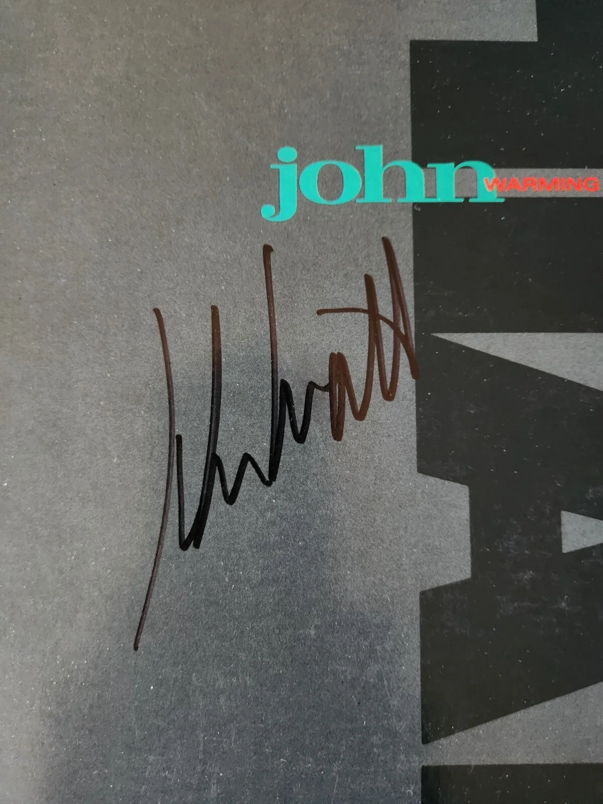 John Hiatt Autographed Vinyl LP Album Warming Up To The Ice Age, изображение 2