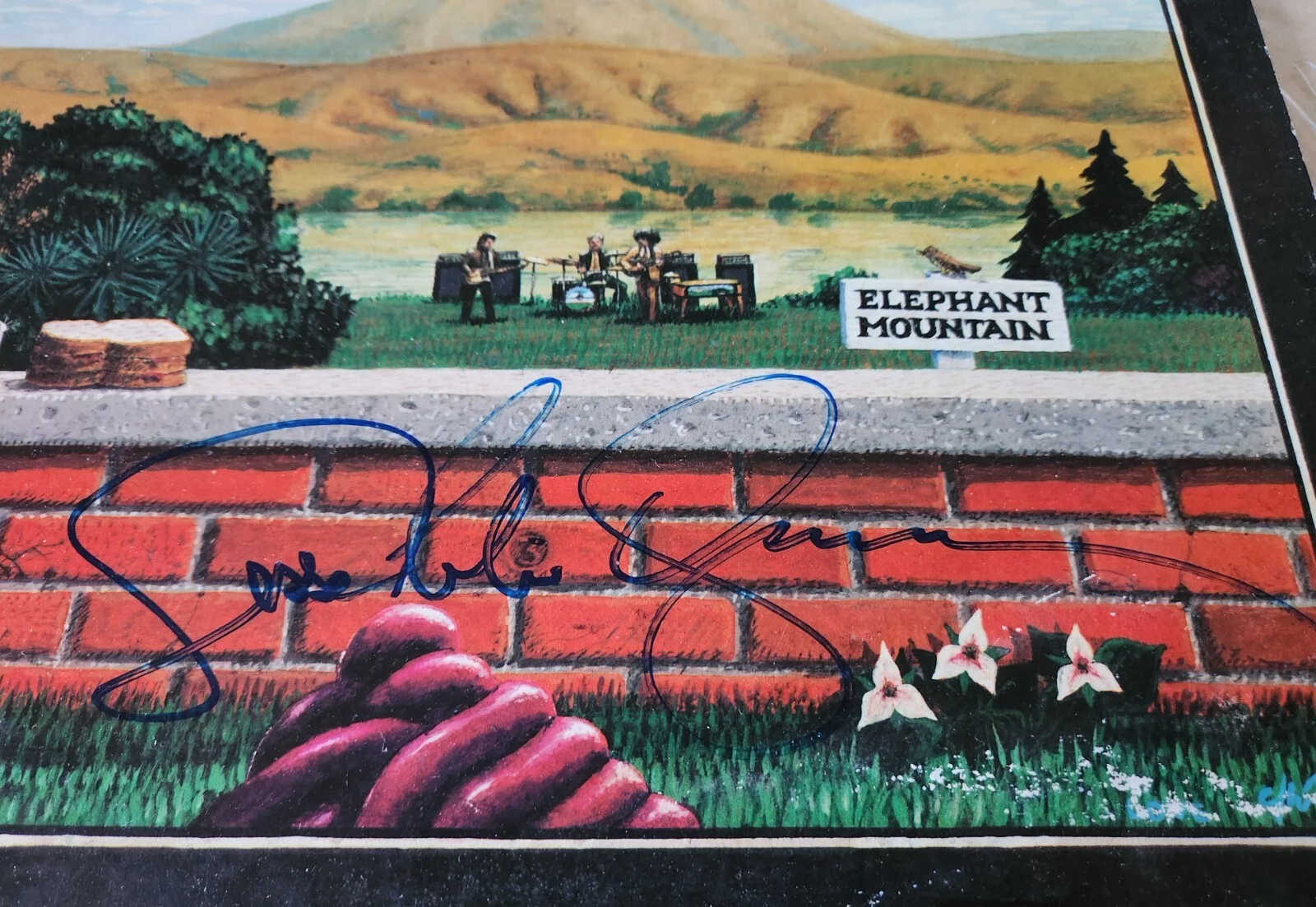 The Youngbloods &Jesse Colin Young Autographed Vinyl LP Album Elephant Mountain, изображение 2