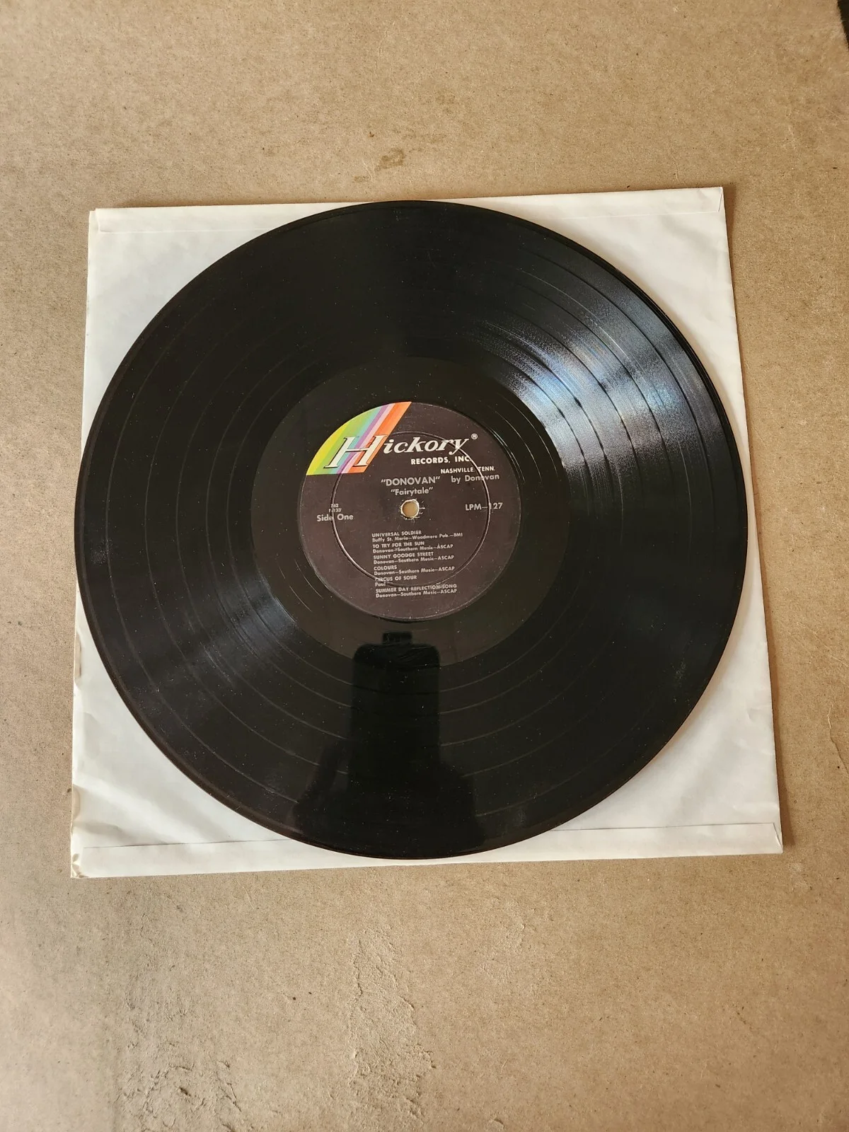 Donovan Leitch Autographed Vinyl LP Album Fairytale, image 3