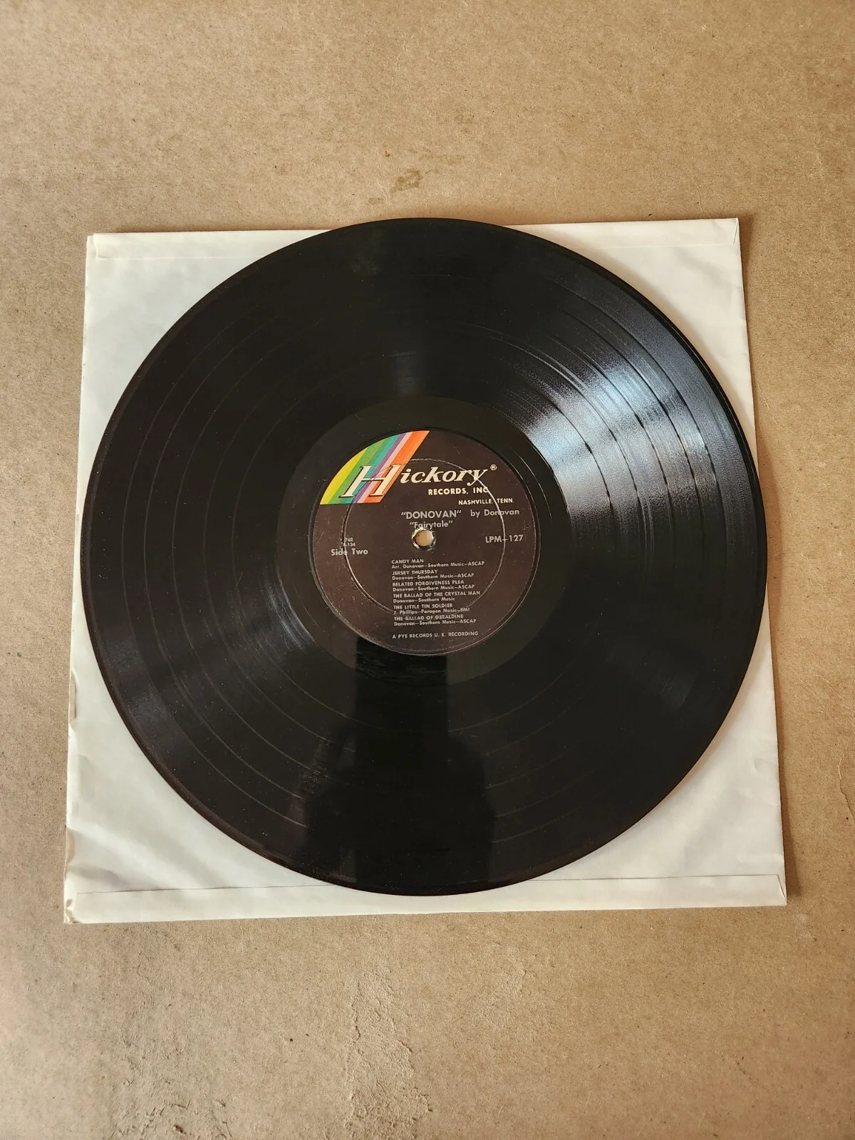 Donovan Leitch Autographed Vinyl LP Album Fairytale, image 4
