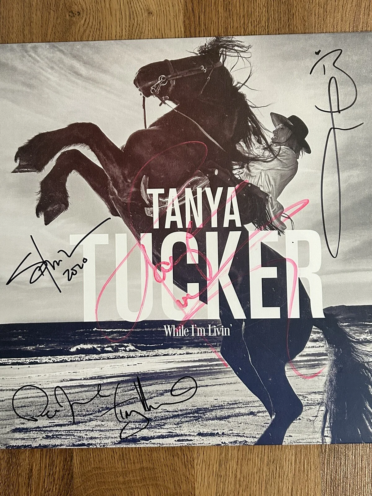 Signed Brandi Carlile Shooter Jennings Hanseroth Tanya Tucker vinyl record music, изображение 2