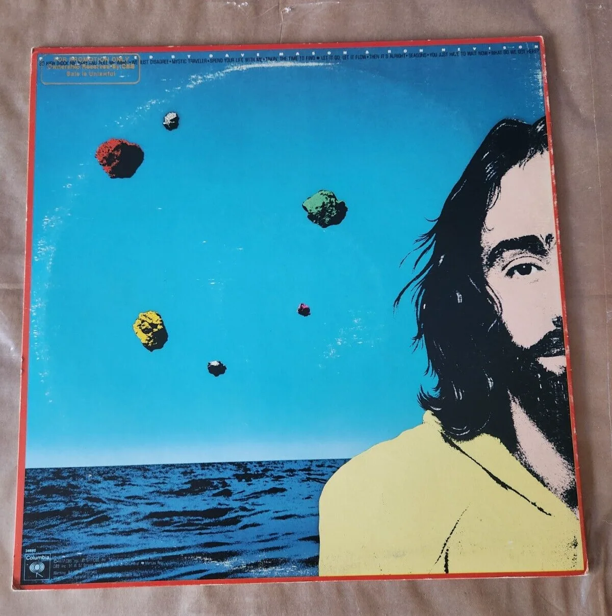 Dave Mason Autographed Vinyl LP Album Let It Flow Traffic, image 3