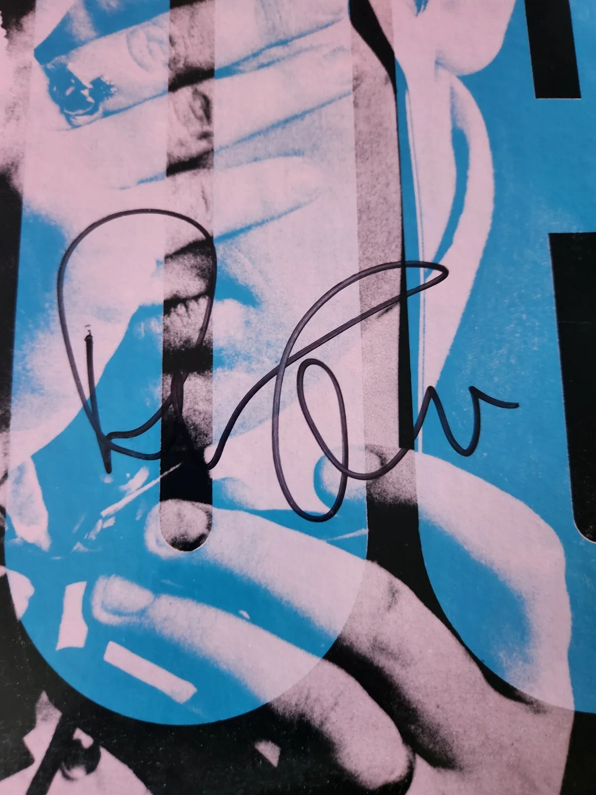 Elvis Costello Autographed LP Album Blue, image 2