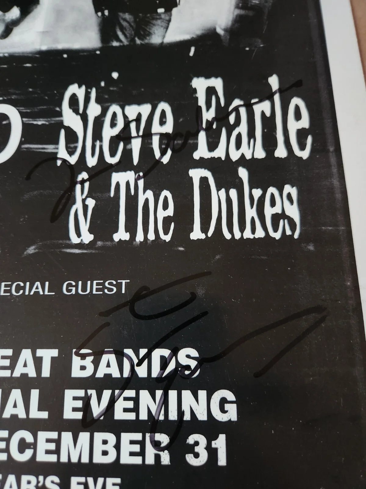Steve Earl Wilco Autographed Poster NYE Riviera Theatre Chicago, изображение 2