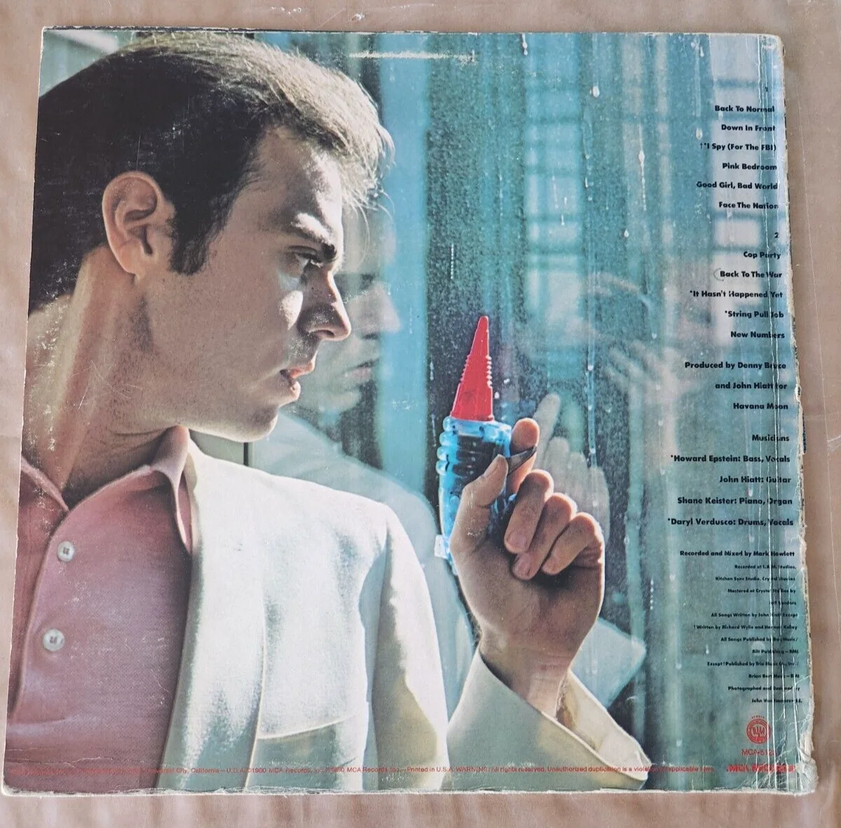 John Hiatt Autographed Vinyl LP Album Two Bit Monsters, изображение 3