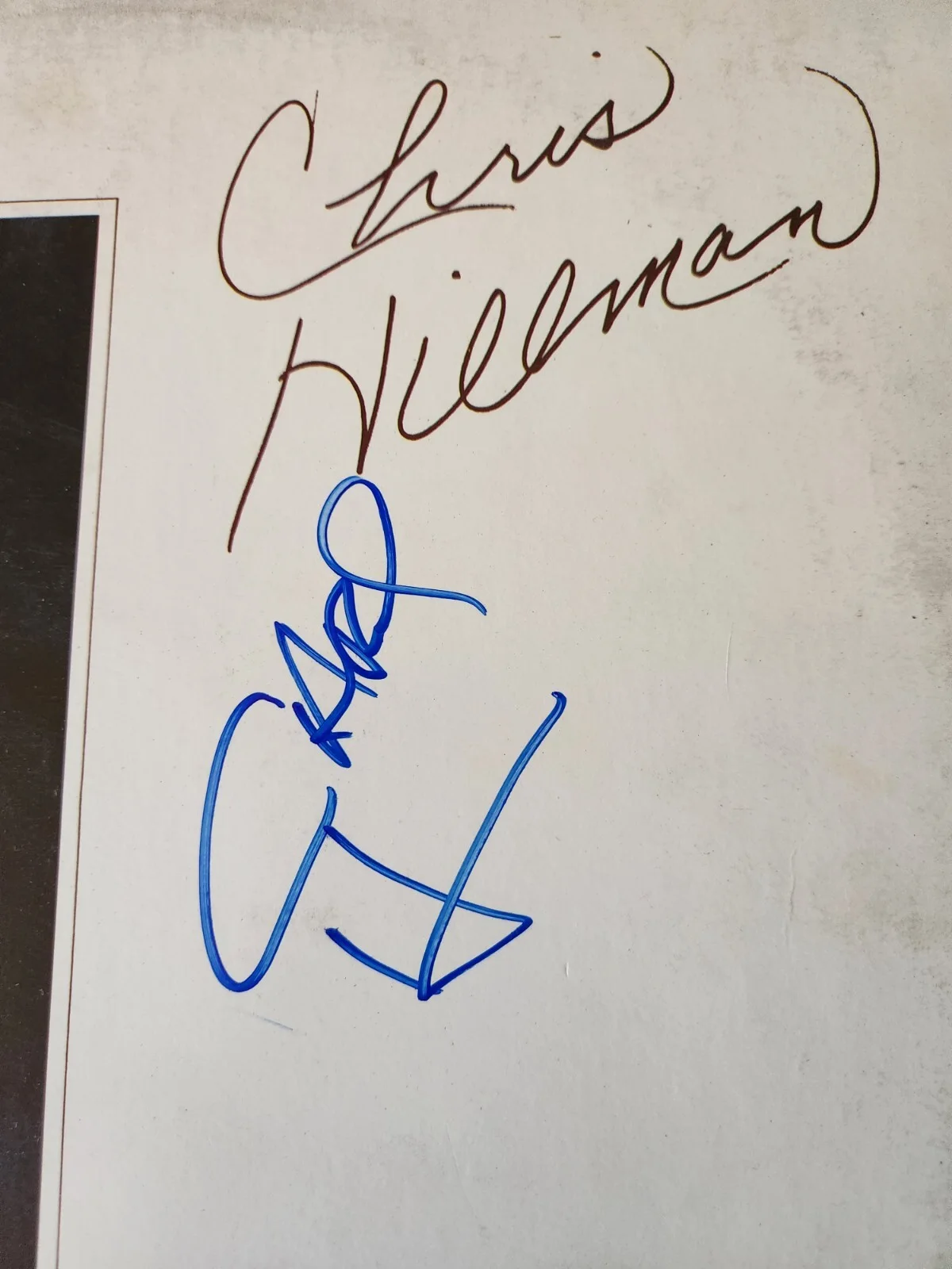 Chris Hillman Autographed Vinyl LP Slippin Away The Byrds Flying Burrito Brother, изображение 2