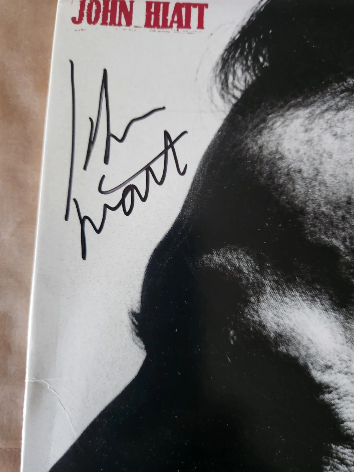 John Hiatt Autographed Vinyl LP Album Slow Turnin, image 2