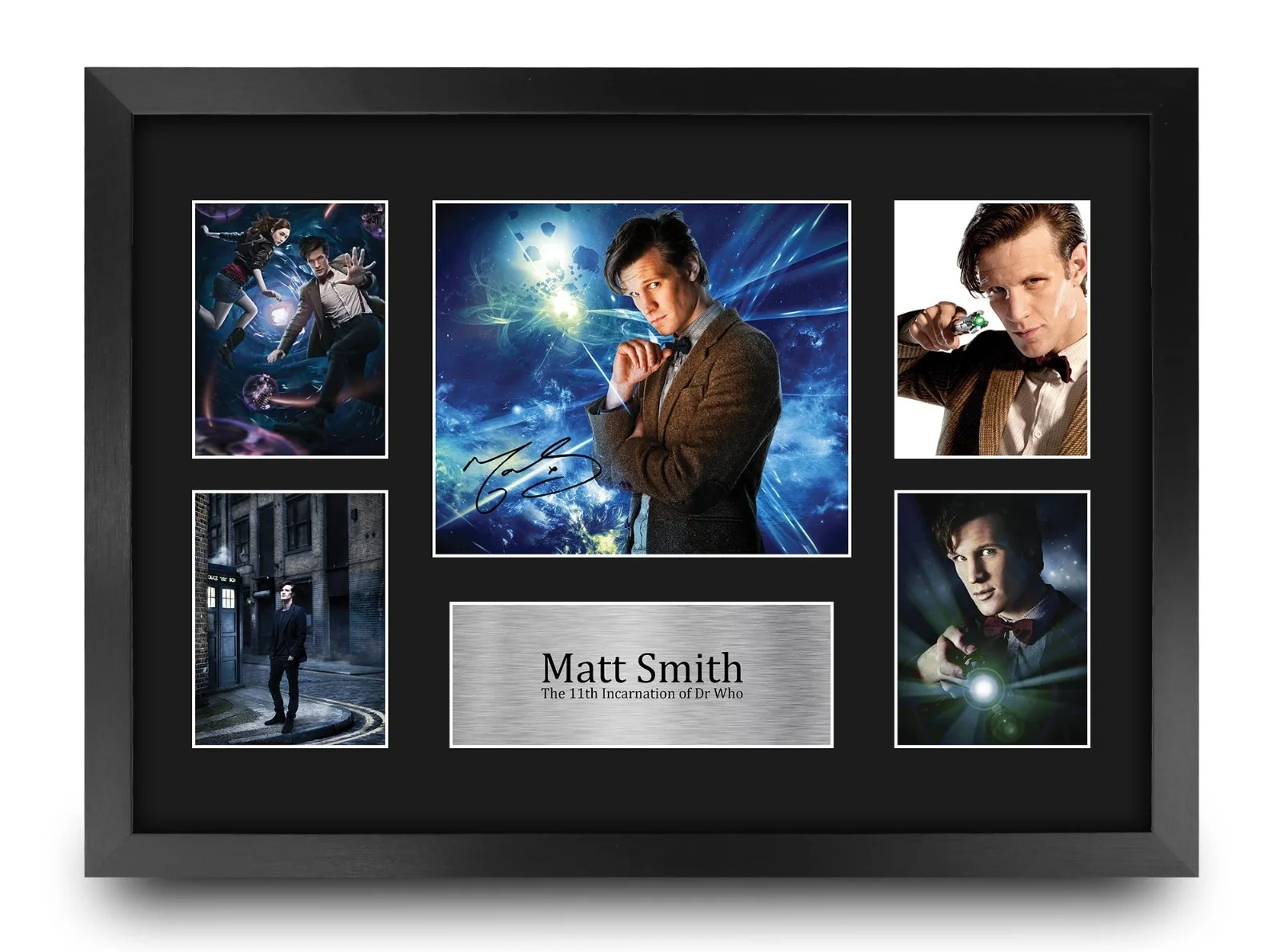 Signed Matt Smith Doctor Who Autograph Photo 16x12 Framed Gift for Fans, image 2
