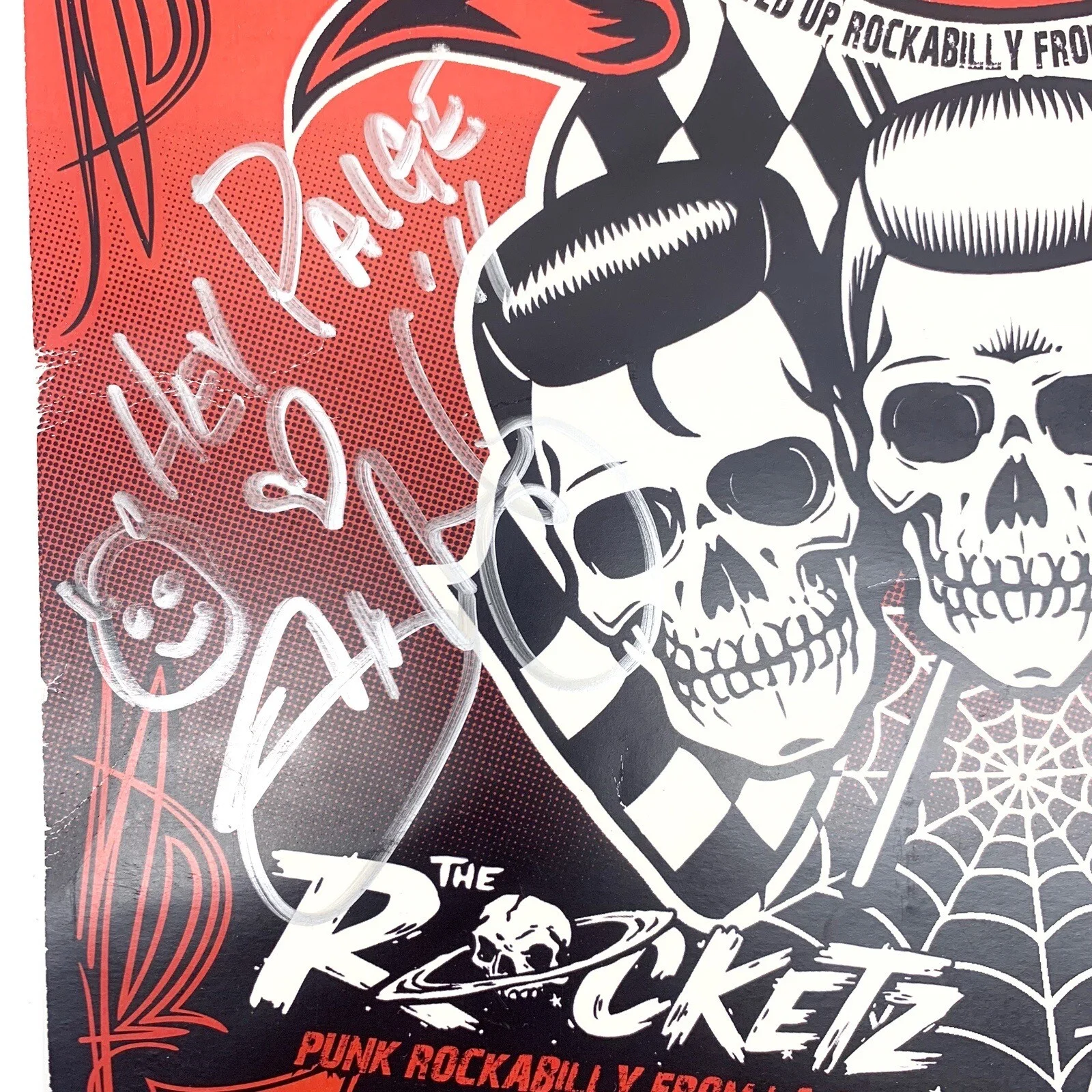 2 Members Of The Choptops — The Chop Tops Revved Up Rockabilly Killer Billy Your 2011 SIGNED Poster *READ*, изображение 2