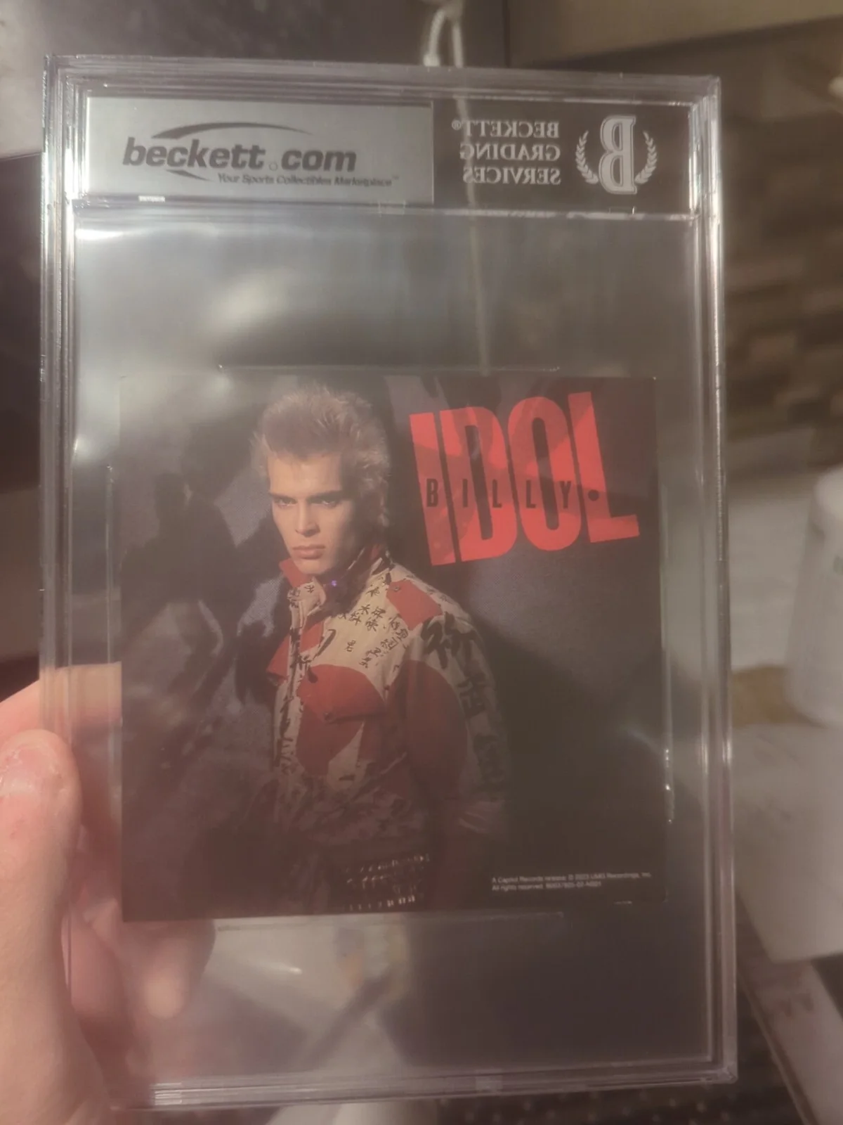Billy Idol Signed CD Insert 2023 Beckett Encapsulated, изображение 2