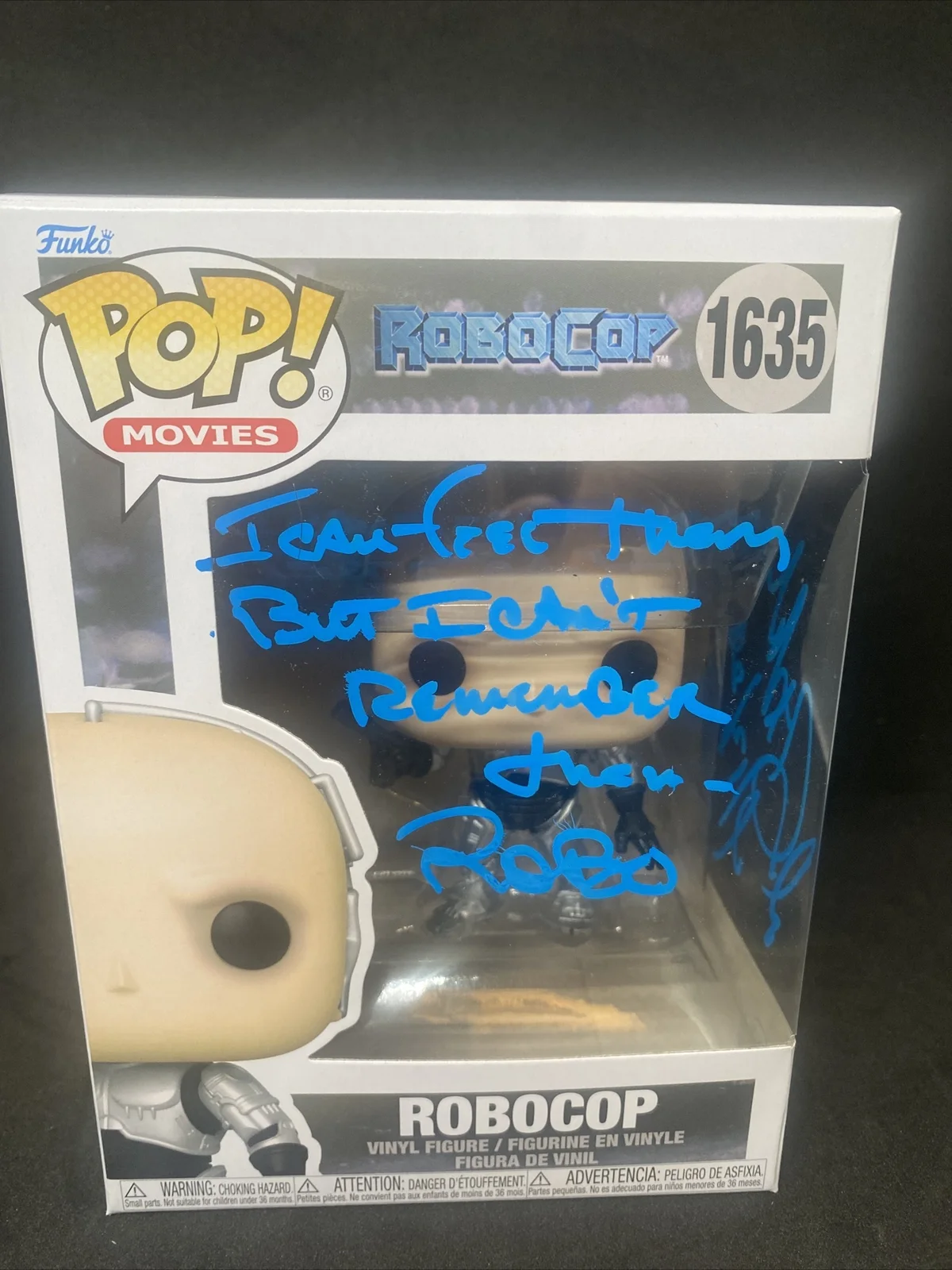 Peter Weller — Peter Weller signed autographed Robocop Funko POP JSA Witness Quote + Protector, изображение 2