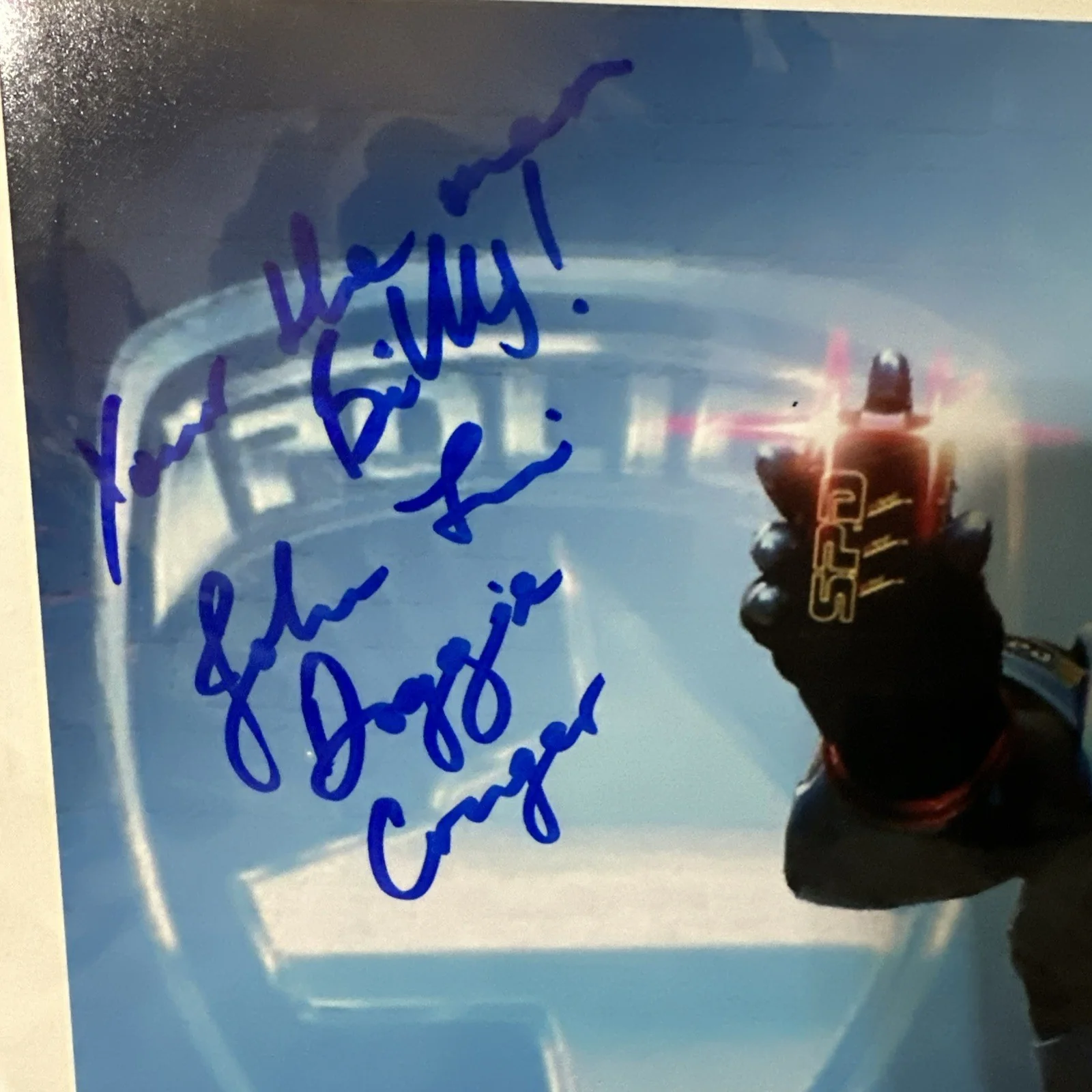 John Tui — John Tui Signed Shadow Ranger Photo Power Rangers SPD Doggie Cruger 8x10 EUC, изображение 3