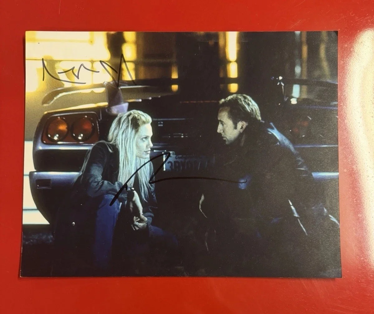 Angelina Jolie & Nicolas Cage — Angelina Jolie Nicolas Cage Signed Auto Gone In 60 Seconds 11x14 Photo IP Graph