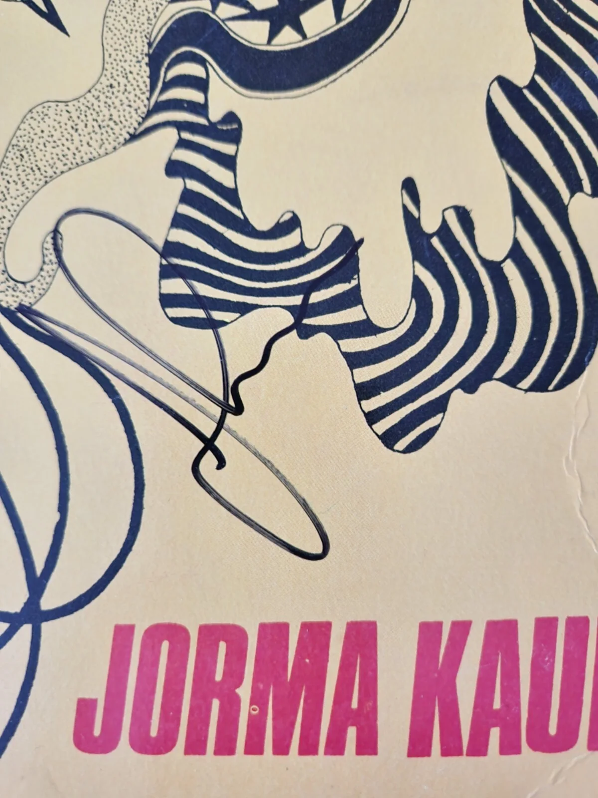 Jorma Kaukonen Autographed Vinyl LP Album To Hot To Handle Jefferson Airplane, изображение 2