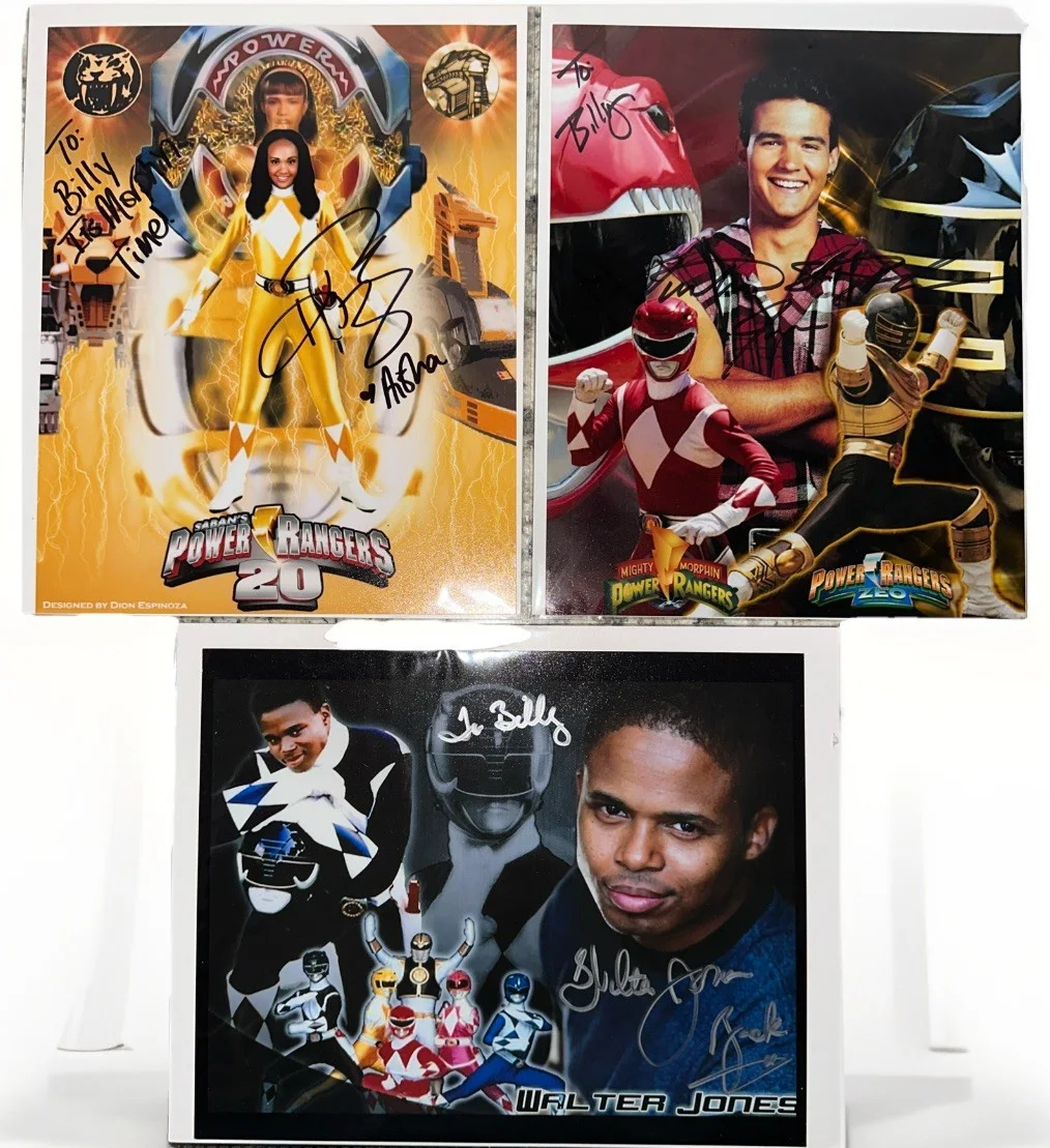 Walter Jones, Aisha Campbell, Austin St. John — EUC Lot Of 3 Mighty Morphin Power Rangers Signed 8x10 Movie Photo No COA, изображение 2