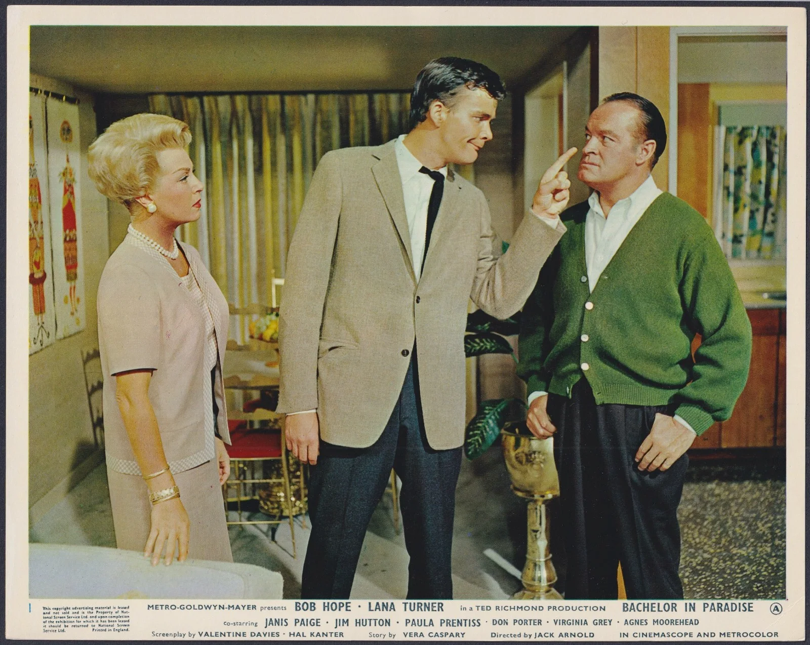 Bachelor in Paradise 8x ORIGINAL UK FOH Lobby Cards Lana Turner Bob Hope 1961, изображение 2