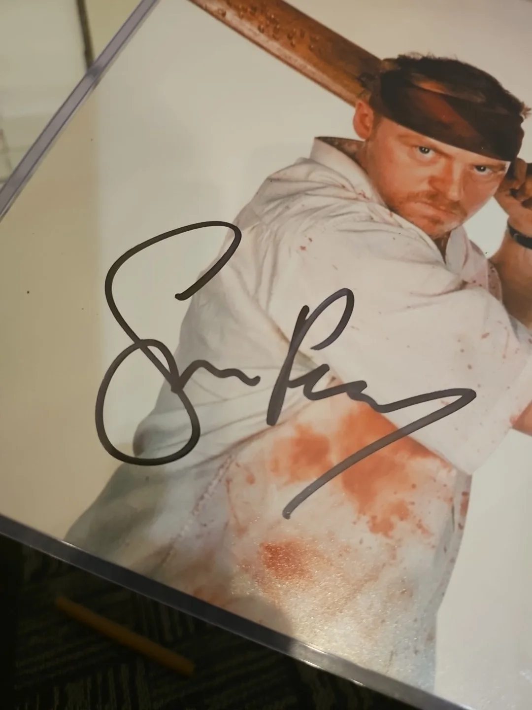 Simon Pegg — Simon Pegg Shaun of the Dead 8x10 Signed Photo Square Egg Certified, изображение 4