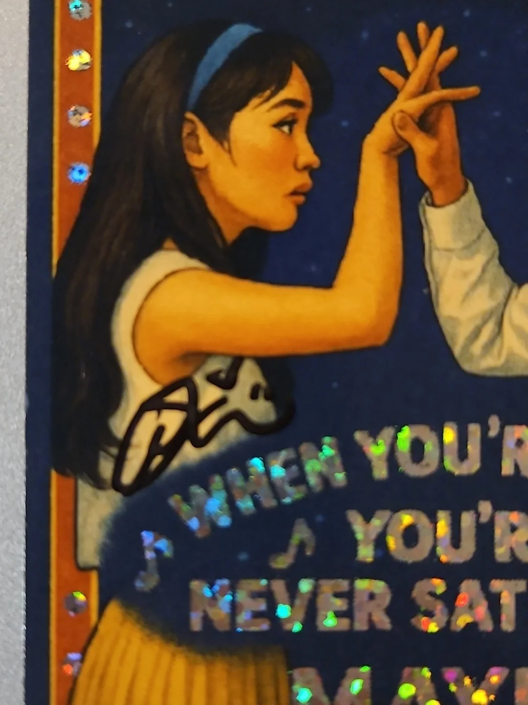 Claire Kwon — Maybe Happy Ending Signed Custom Foil Card - Claire Kwon, image 2
