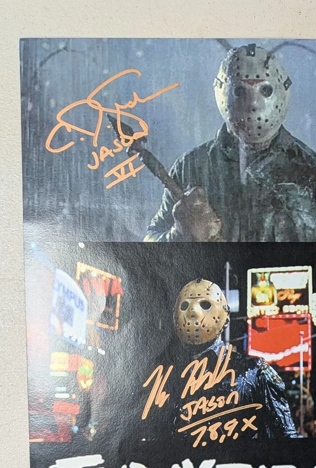 HODDER DASH WHITE GRAHAM 4X Signed 11x17 Poster Friday the 13th Jason JSA COA, image 2