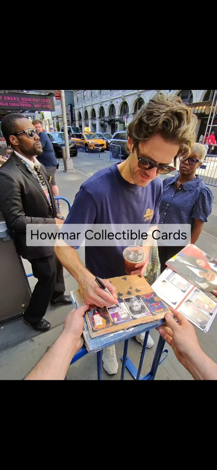 Nicholas Christopher — Aaron Tveit Lights Of Broadway Card Signed By Aaron Tveit ³, изображение 3