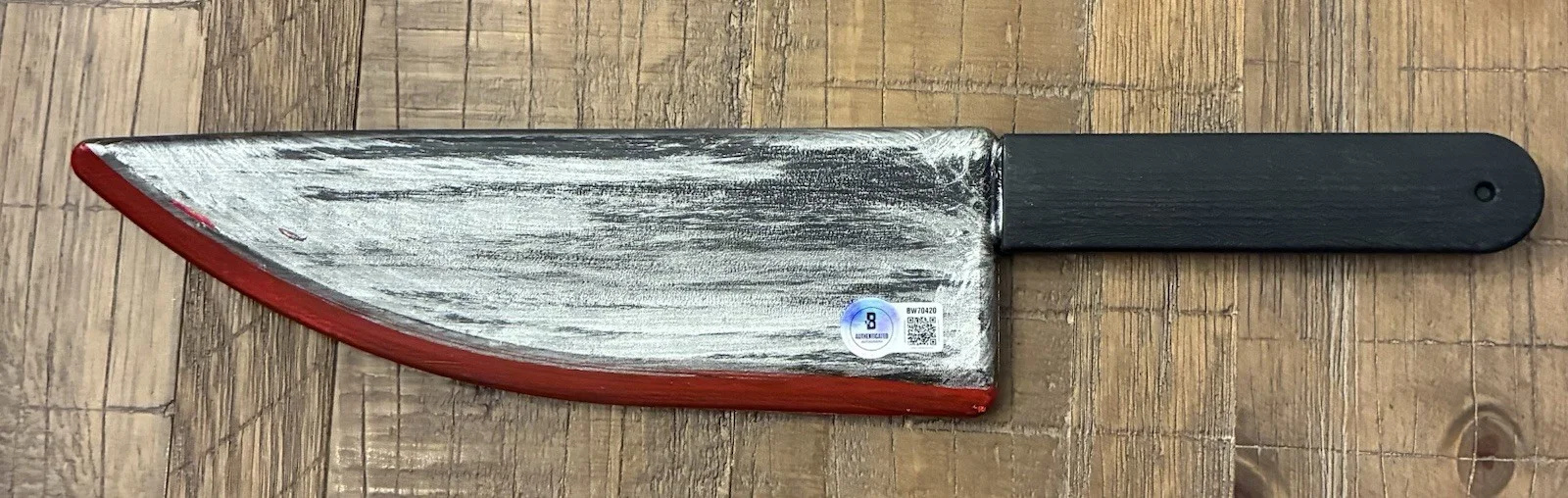 Dick Wieand — Dick Wieand Signed Plastic Knife Prop Friday The 13th Roy Beckett BAS, image 3