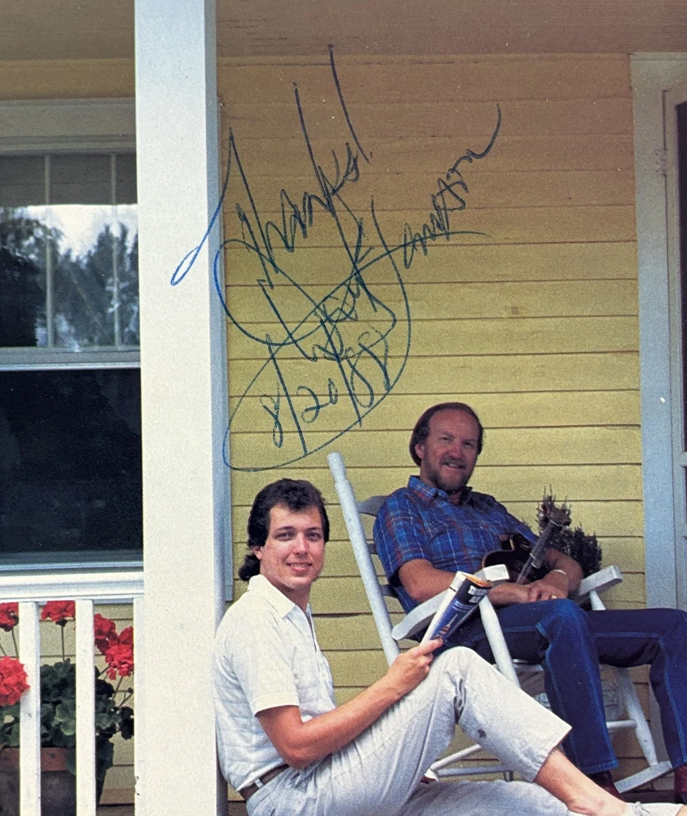 SIGNED LP sleeve (just the sleeve, no record) ~ DOYLE LAWSON & QUICKSILVER, изображение 3