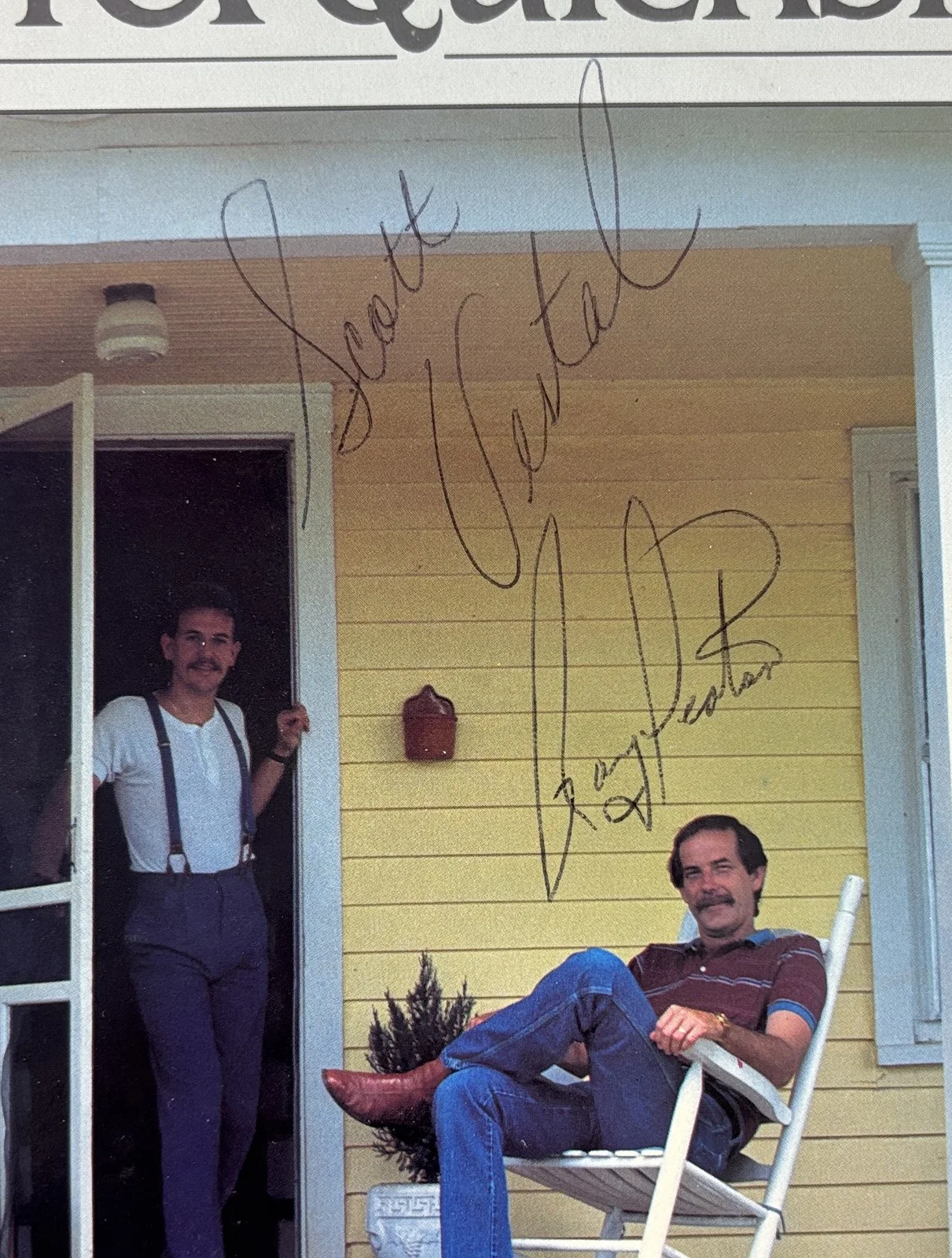 SIGNED LP sleeve (just the sleeve, no record) ~ DOYLE LAWSON & QUICKSILVER, изображение 4