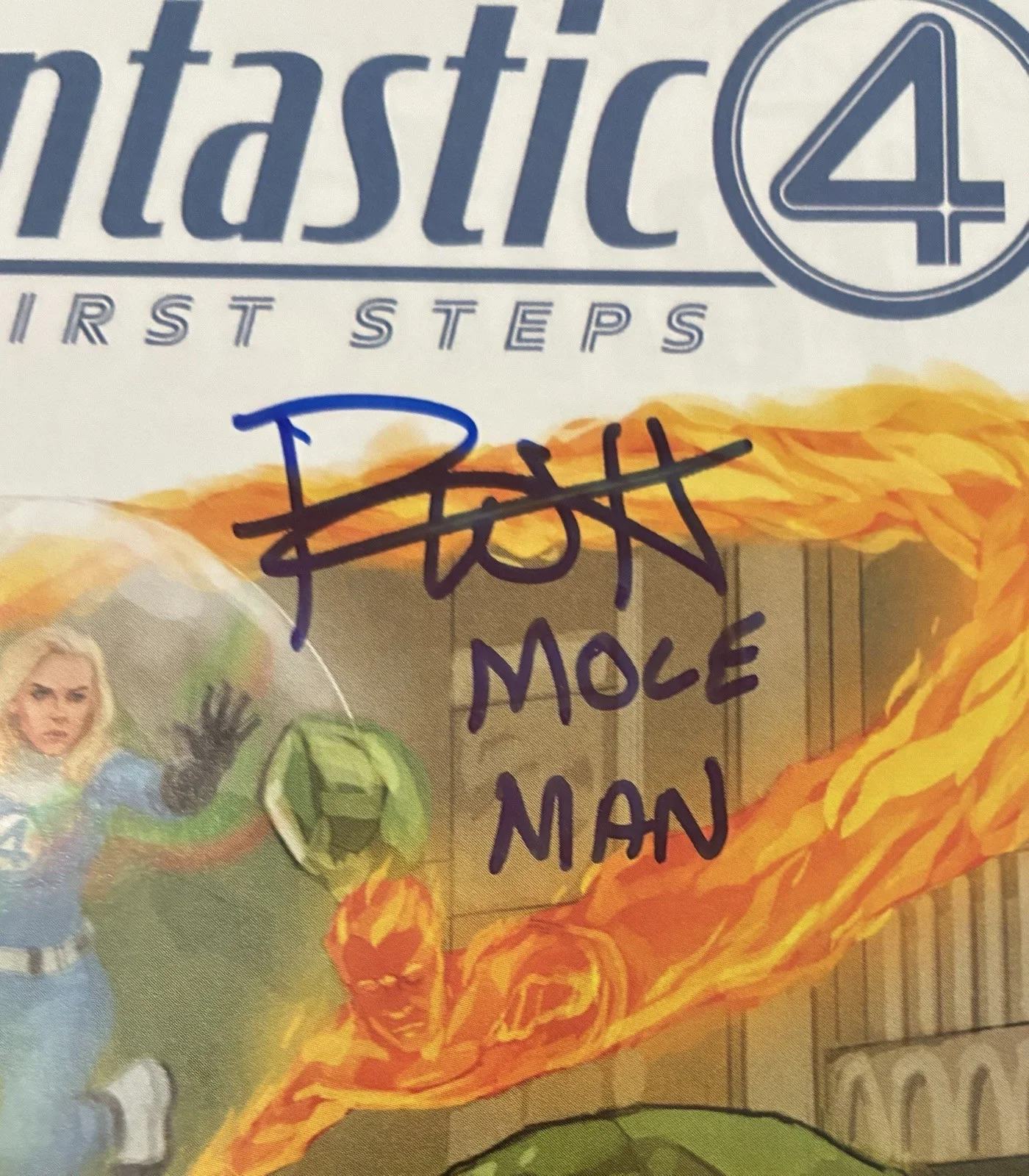 Paul Walter Hauser — Paul Walter Hauser Signed Fantastic 4 First Steps Comic #1 Mole Man Beckett BAS, image 2