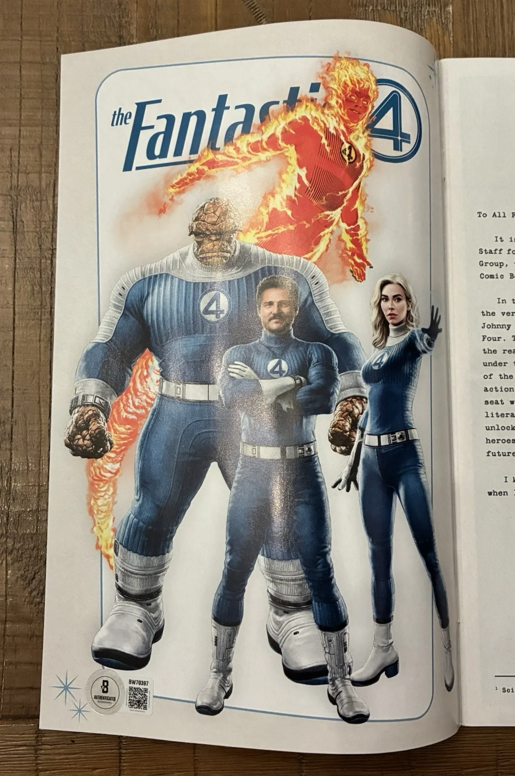 Paul Walter Hauser — Paul Walter Hauser Signed Fantastic 4 First Steps Comic #1 Mole Man Beckett BAS, image 3