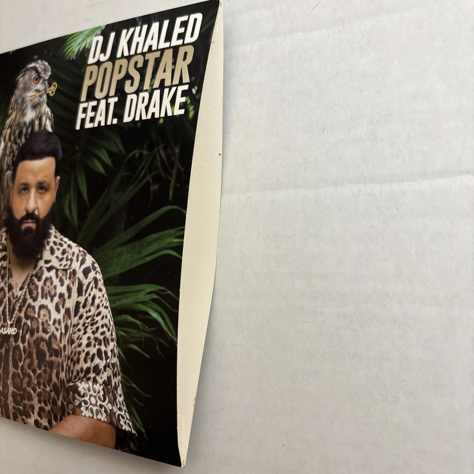 DJ Khaled Popstar Feat Drake Autographed Signed 7" Vinyl Record, image 2