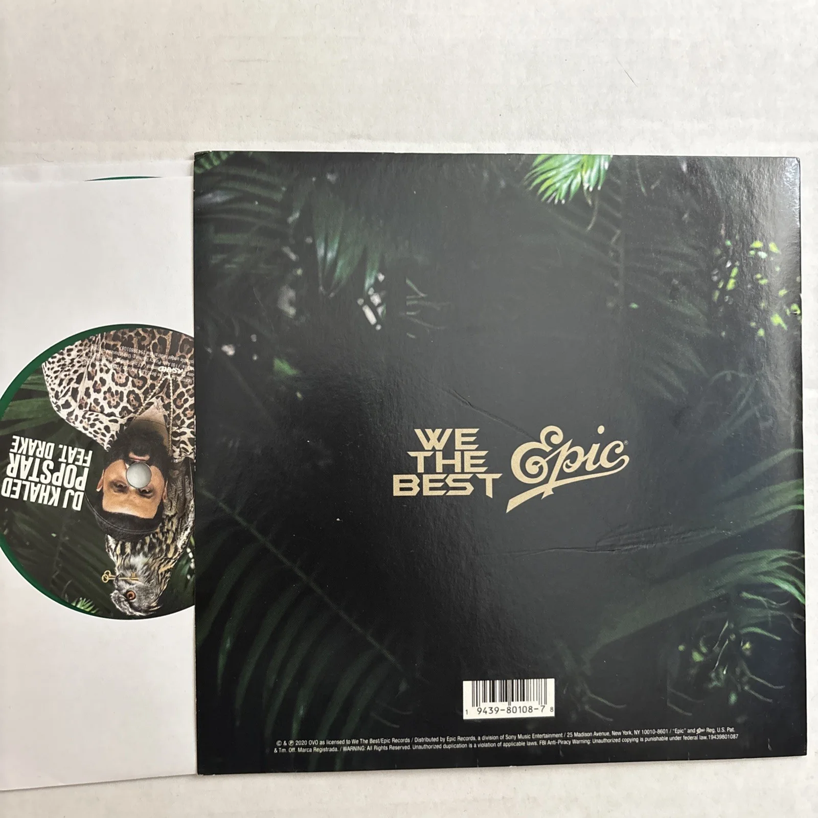 DJ Khaled Popstar Feat Drake Autographed Signed 7" Vinyl Record, image 5
