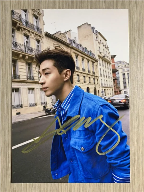 6" HenryLau/刘宪华 Hand Signed Autographed Photo Autographs Collection Original, изображение 5
