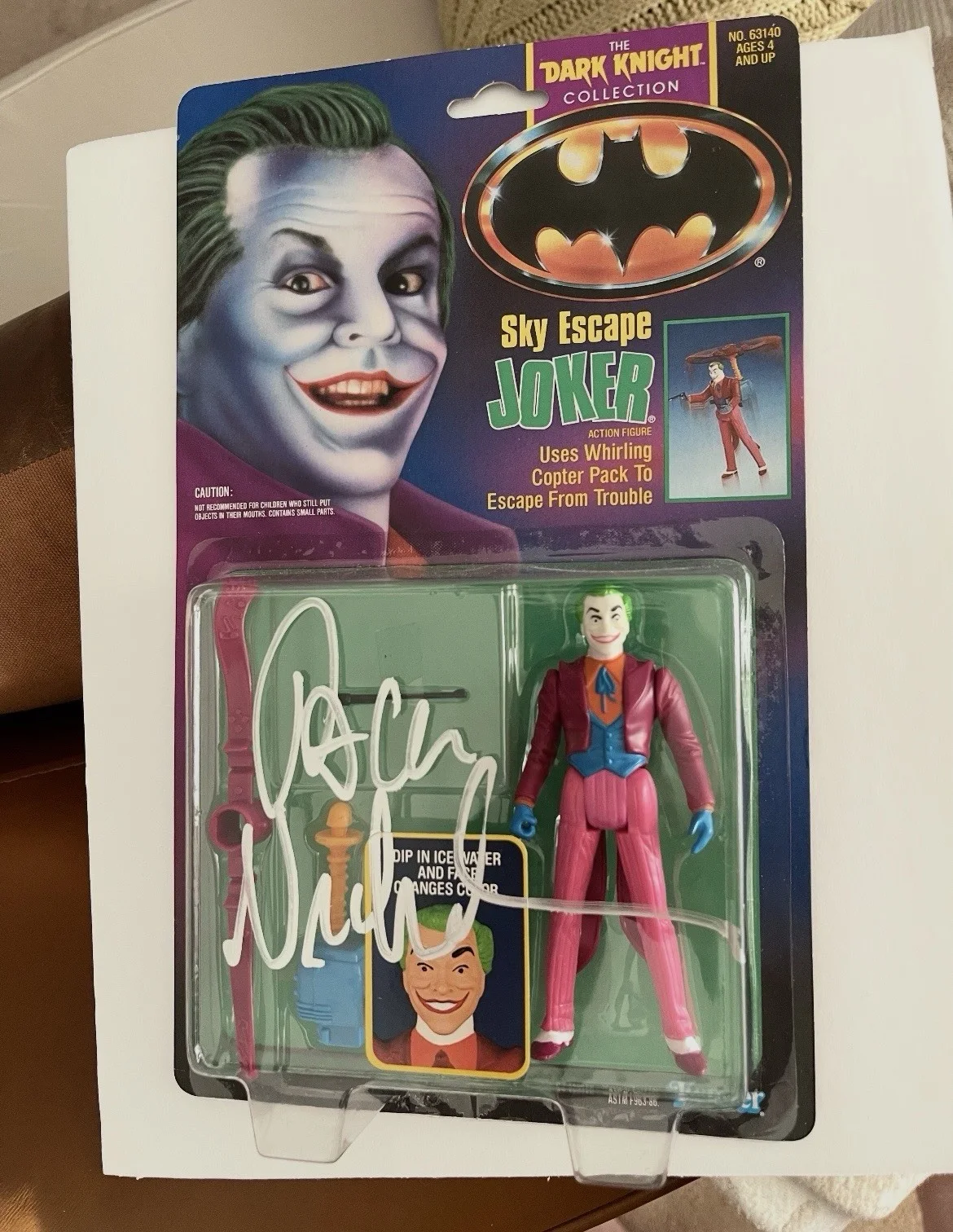 Jack Nicholson signed autograph Vintage Joker action figure Batman JSA LOA, image 2