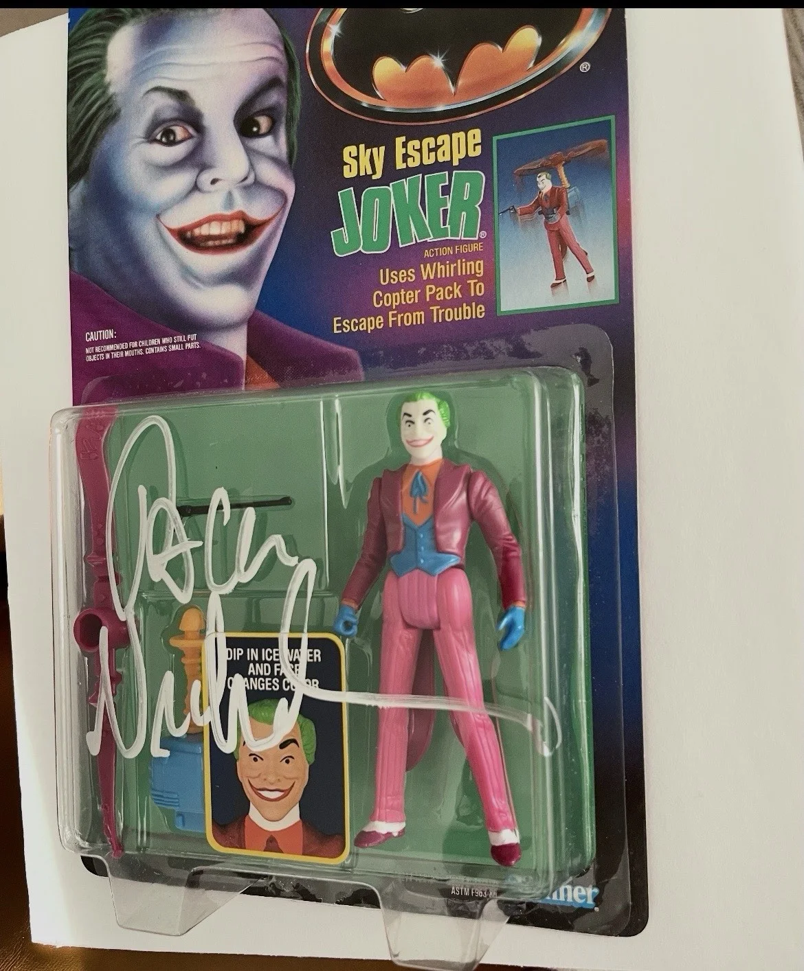 Jack Nicholson signed autograph Vintage Joker action figure Batman JSA LOA, image 3