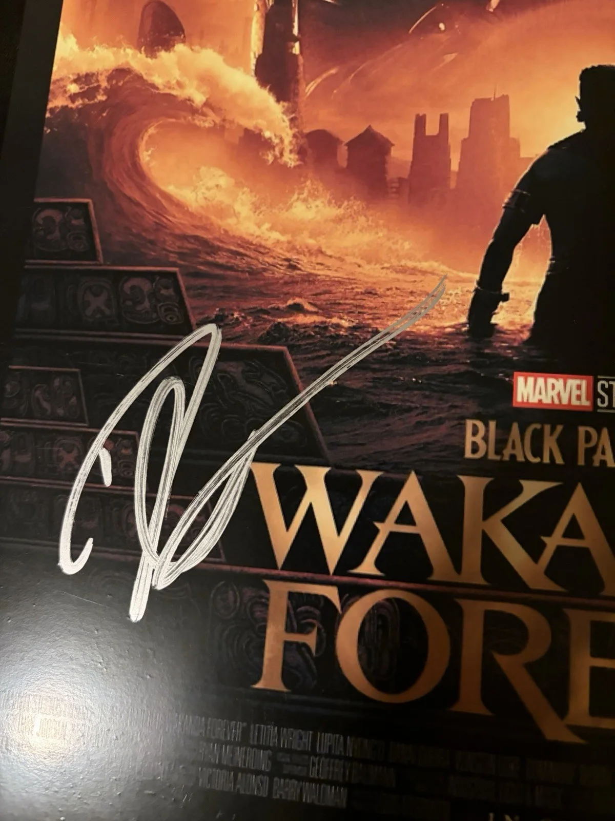Ryan Coogler — Black Panther Wakana Forever Autographed Ryan Coogler 12x18 Photograph, image 2