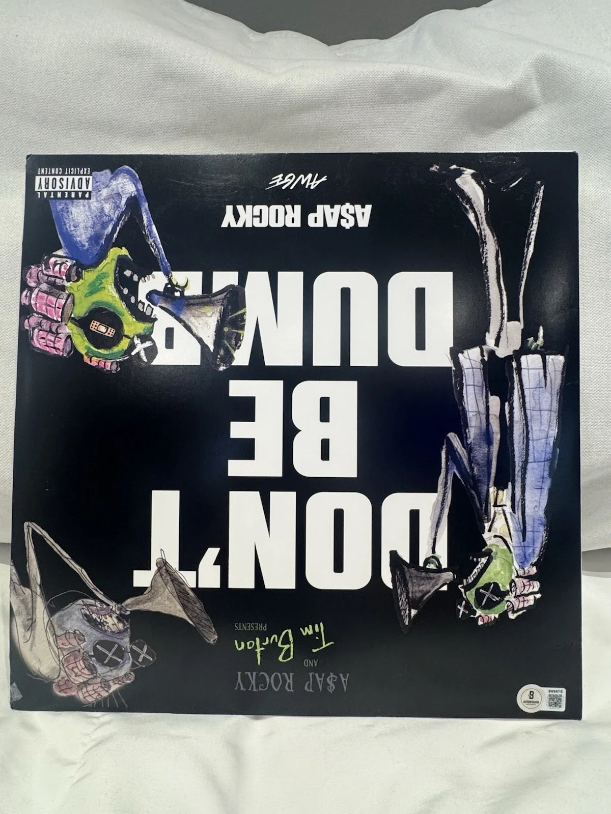ASAP ROCKY SIGNED DONT BE DUMB VINYL RECORD BECKETT BAS COA, image 3