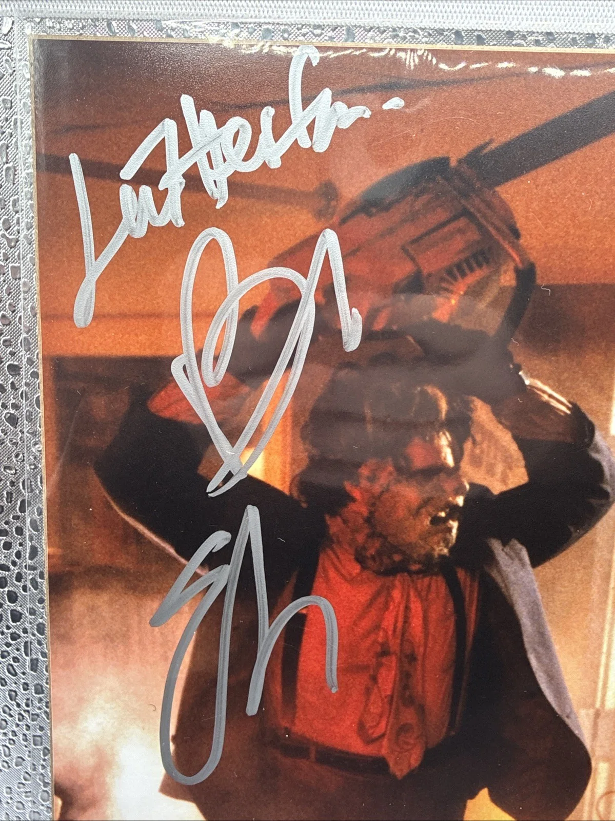 Bob Elmore — Bob Elmore Signed Leatherface Texas Chainsaw Massacre 2 8x10 Beckett COA Stunt, изображение 2