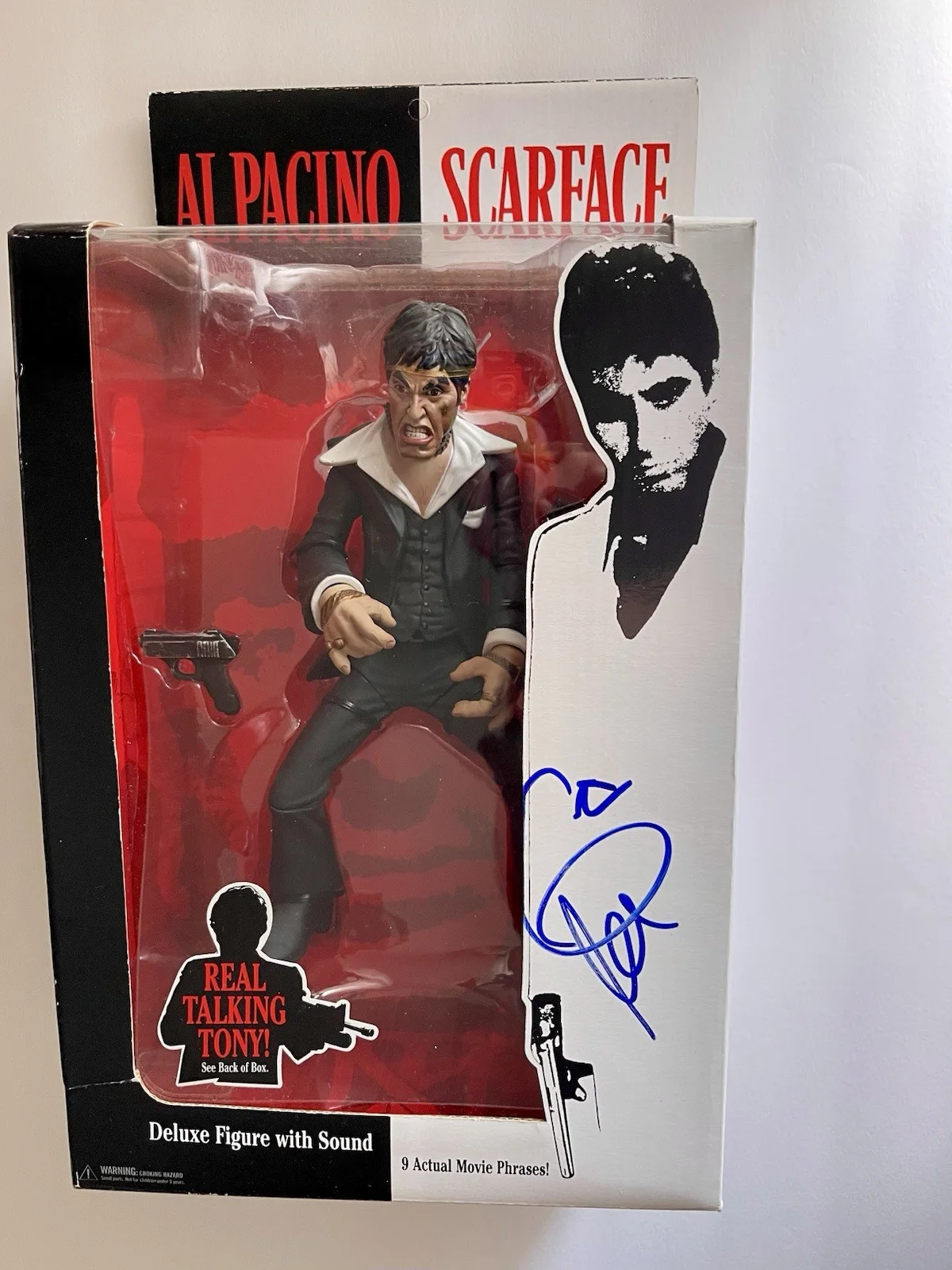 Al Pacino signed autograph"Scarface" talking movie 9" figure JSA, изображение 3